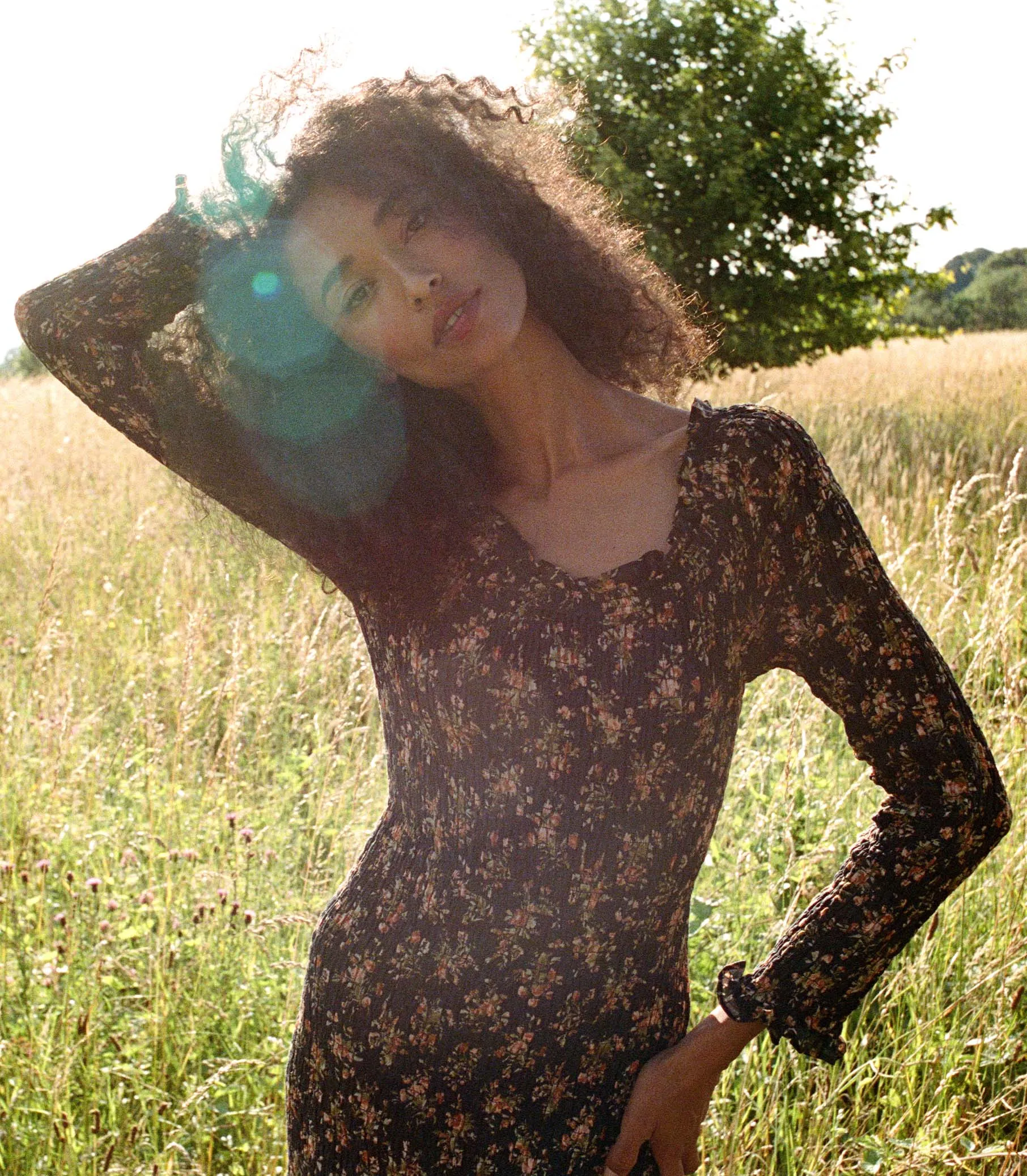 HMD -- ROSELIA DRESS -- FOXGLOVE FLORAL sold by Doen product image thumbnail 2