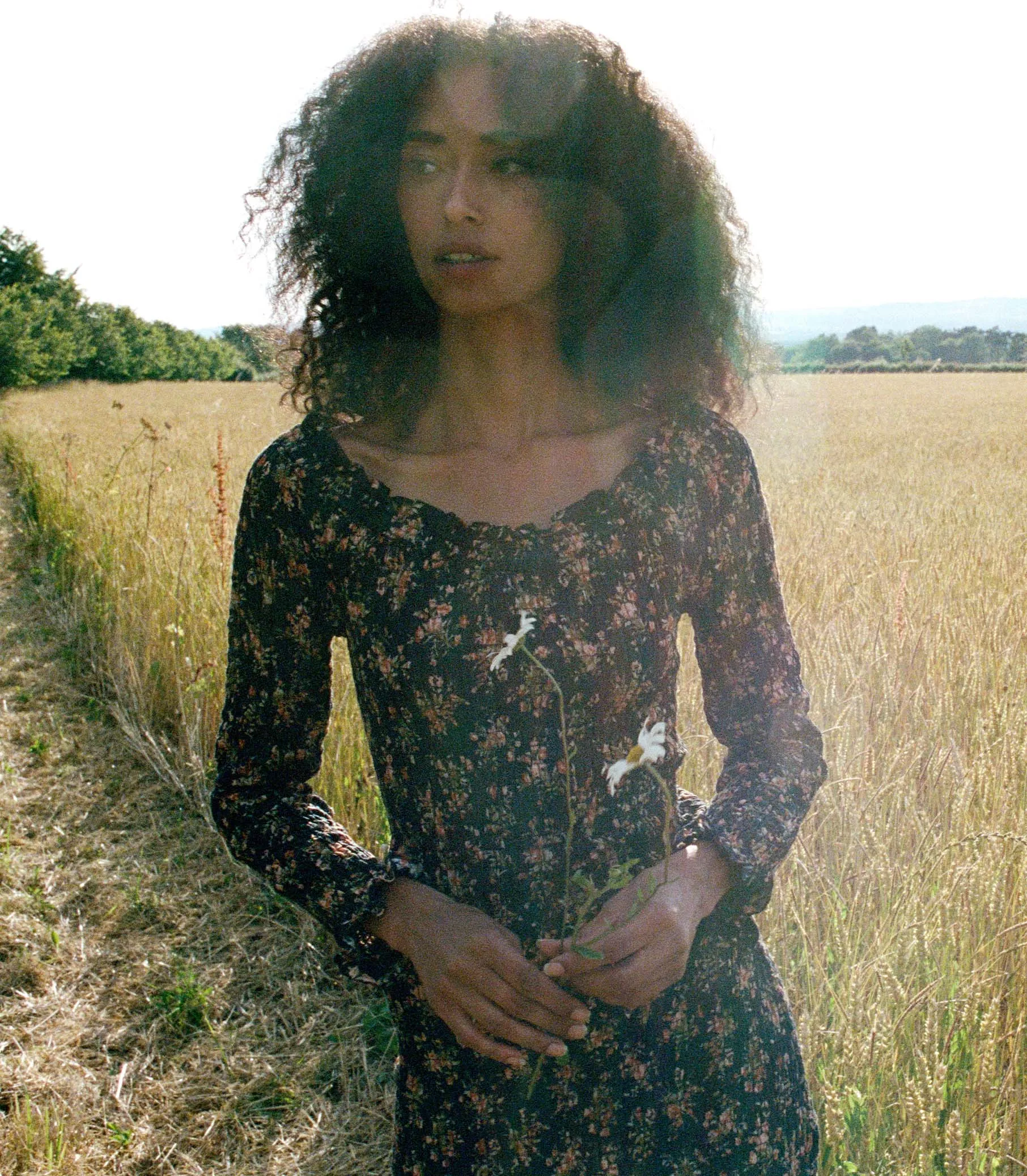 HMD -- ROSELIA DRESS -- FOXGLOVE FLORAL sold by Doen product image thumbnail 3