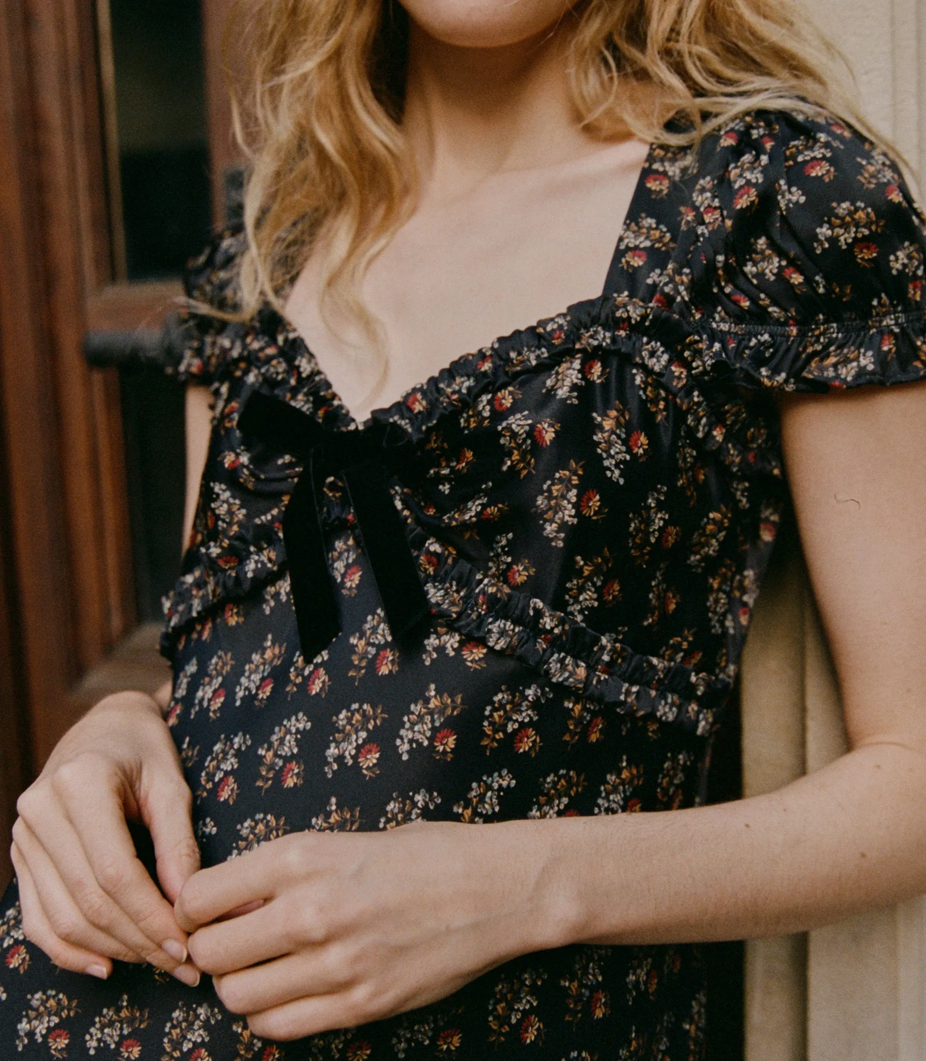 HMD -- MARYBELL DRESS -- DELPHINIUM FLORAL sold by Doen product image thumbnail 4