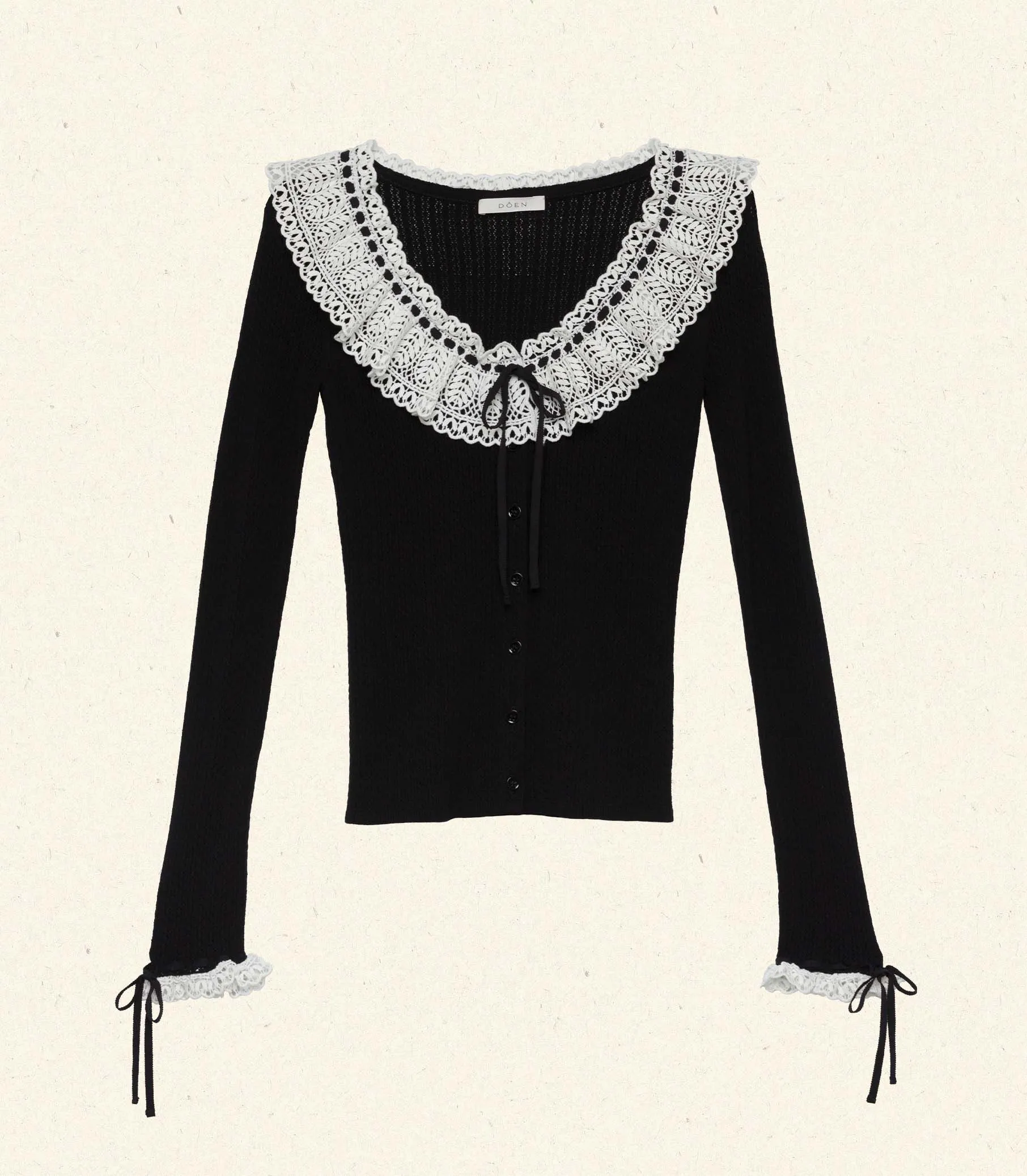 HMD -- EVETTE TOP -- BLACK sold by Doen product image thumbnail 4