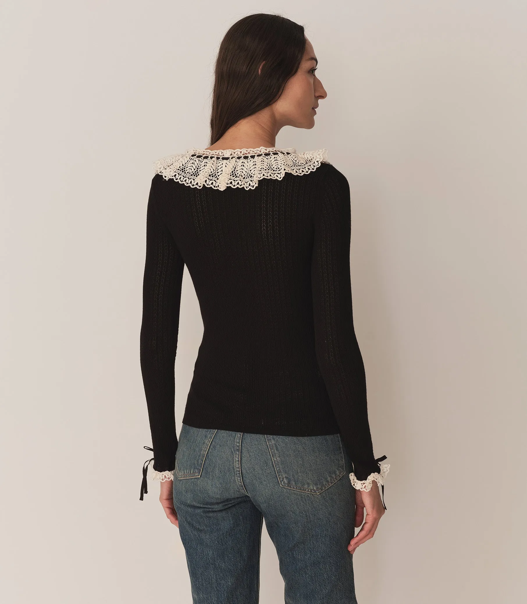 HMD -- EVETTE TOP -- BLACK sold by Doen product image thumbnail 3