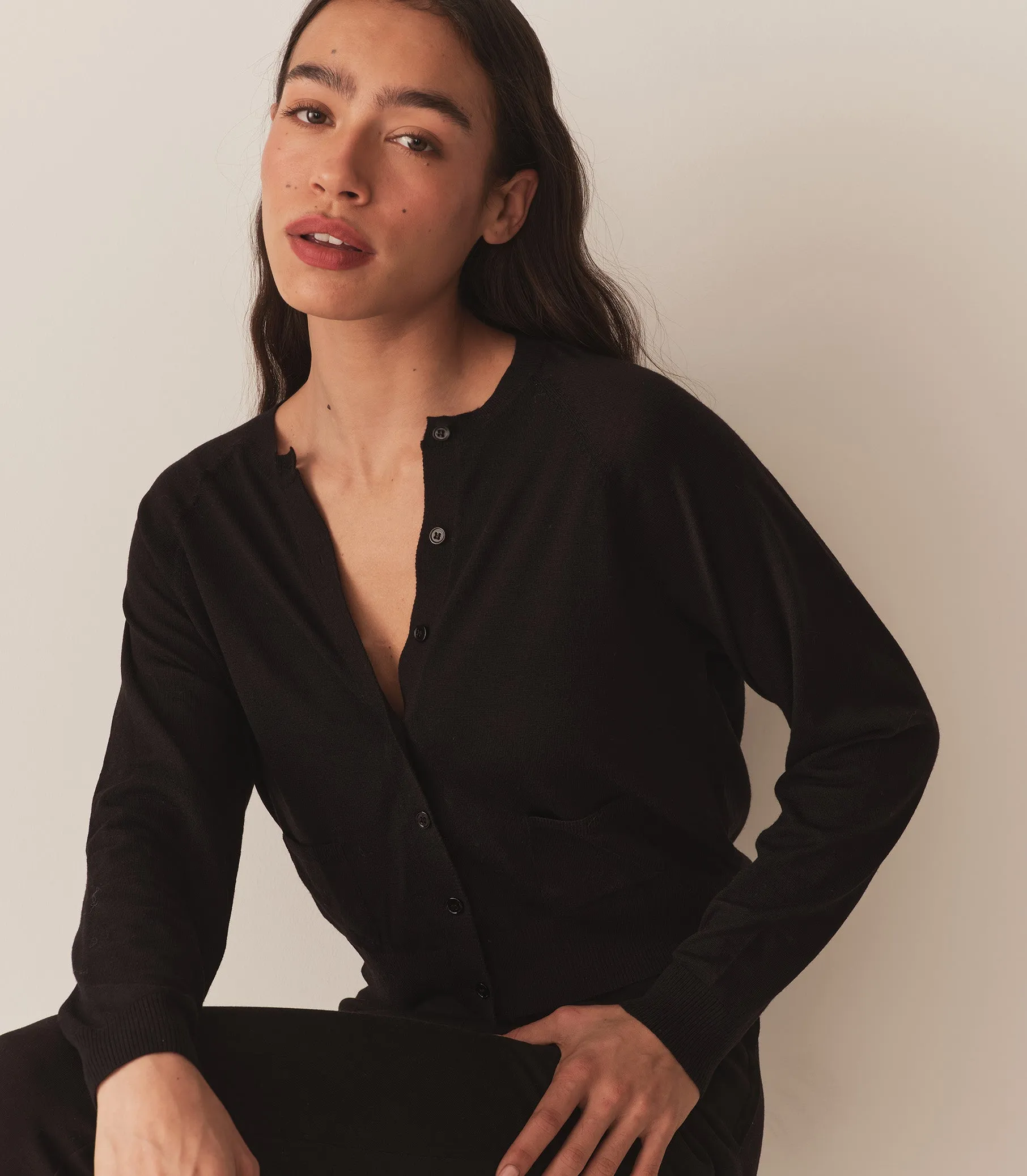 HMD -- CELINE CARDIGAN -- BLACK sold by Doen