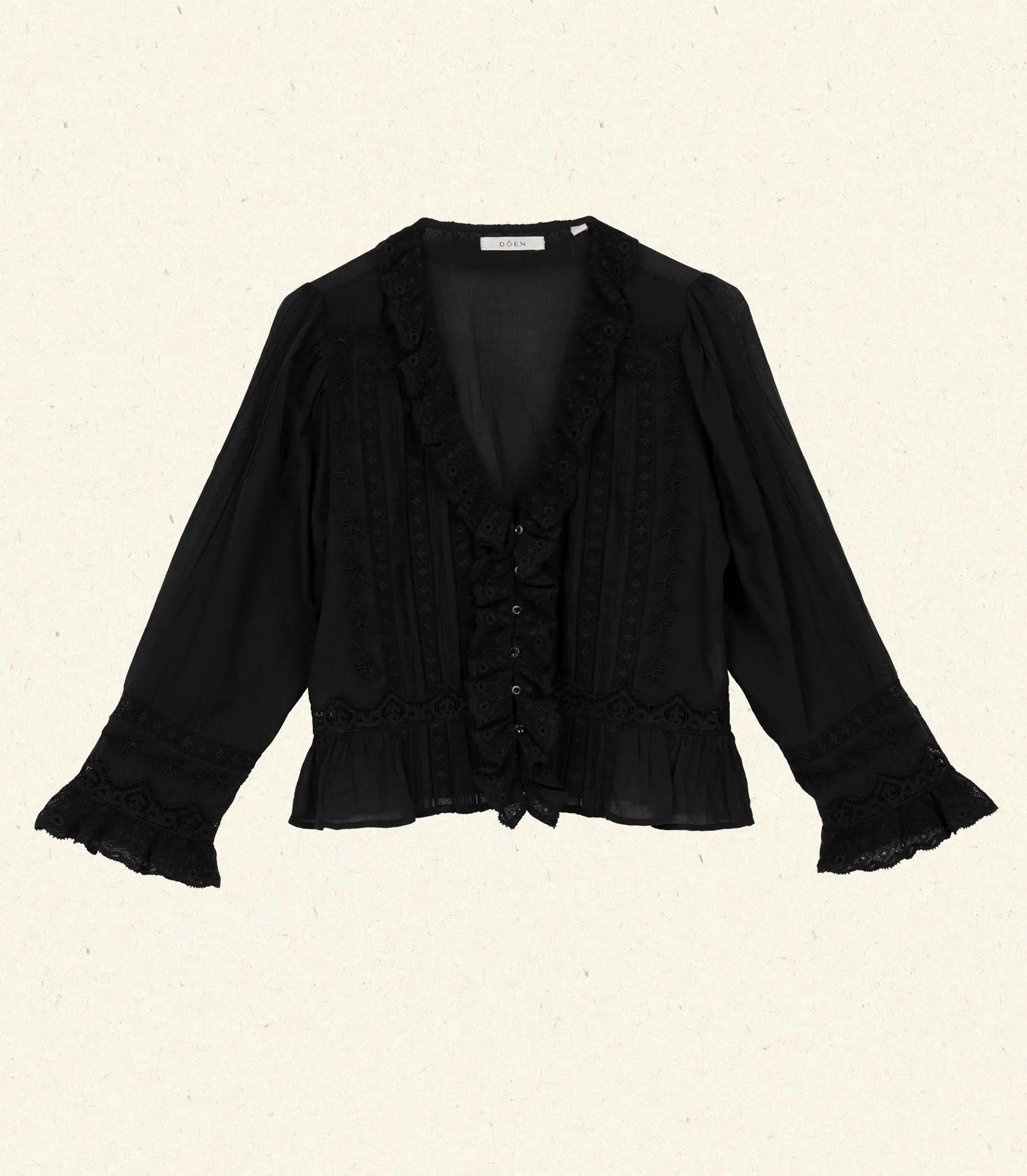 HMD -- ELDORIS TOP -- BLACK sold by Doen product image thumbnail 5