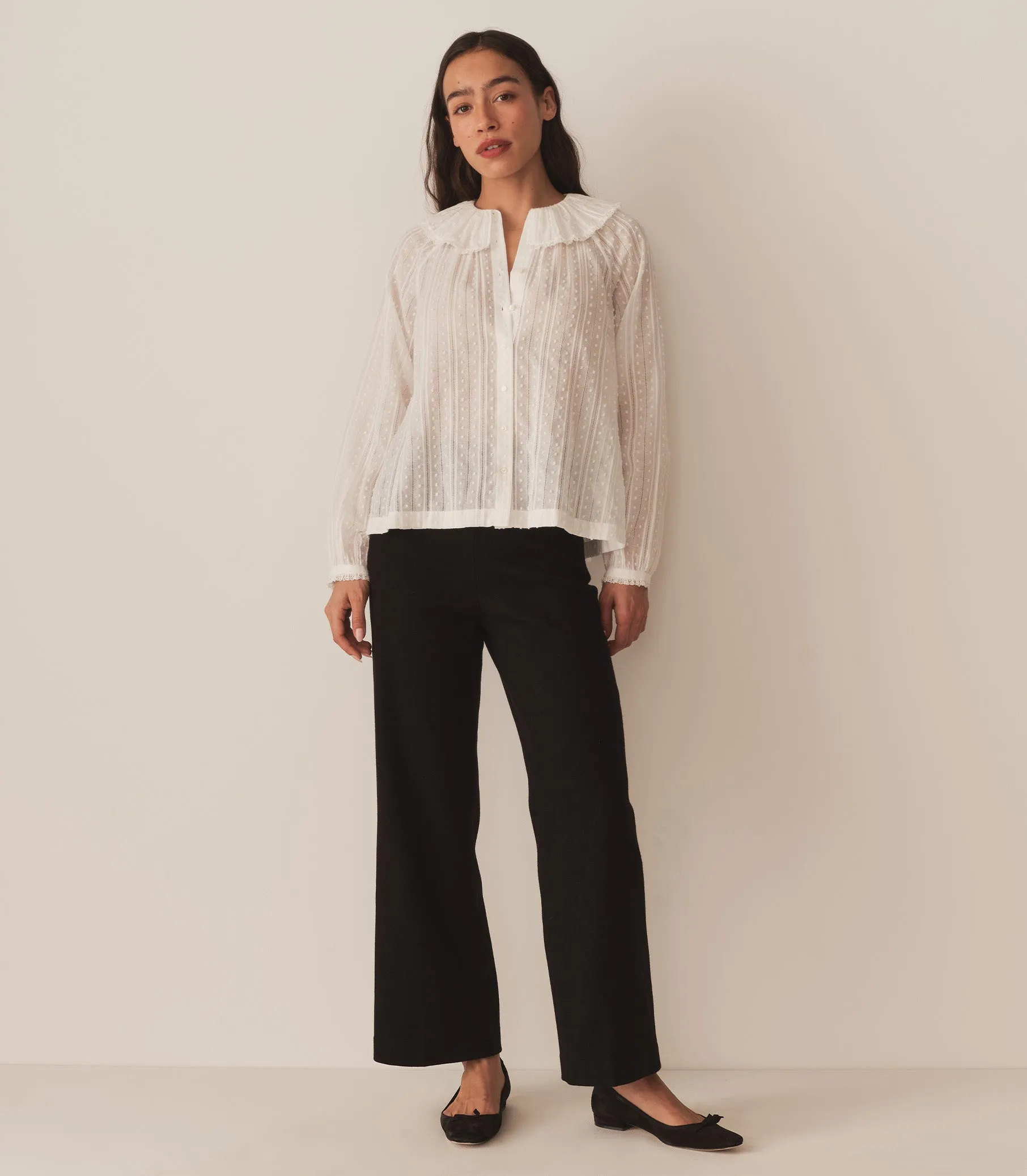 HMD -- JACEY TOP -- SALT sold by Doen product image thumbnail 4