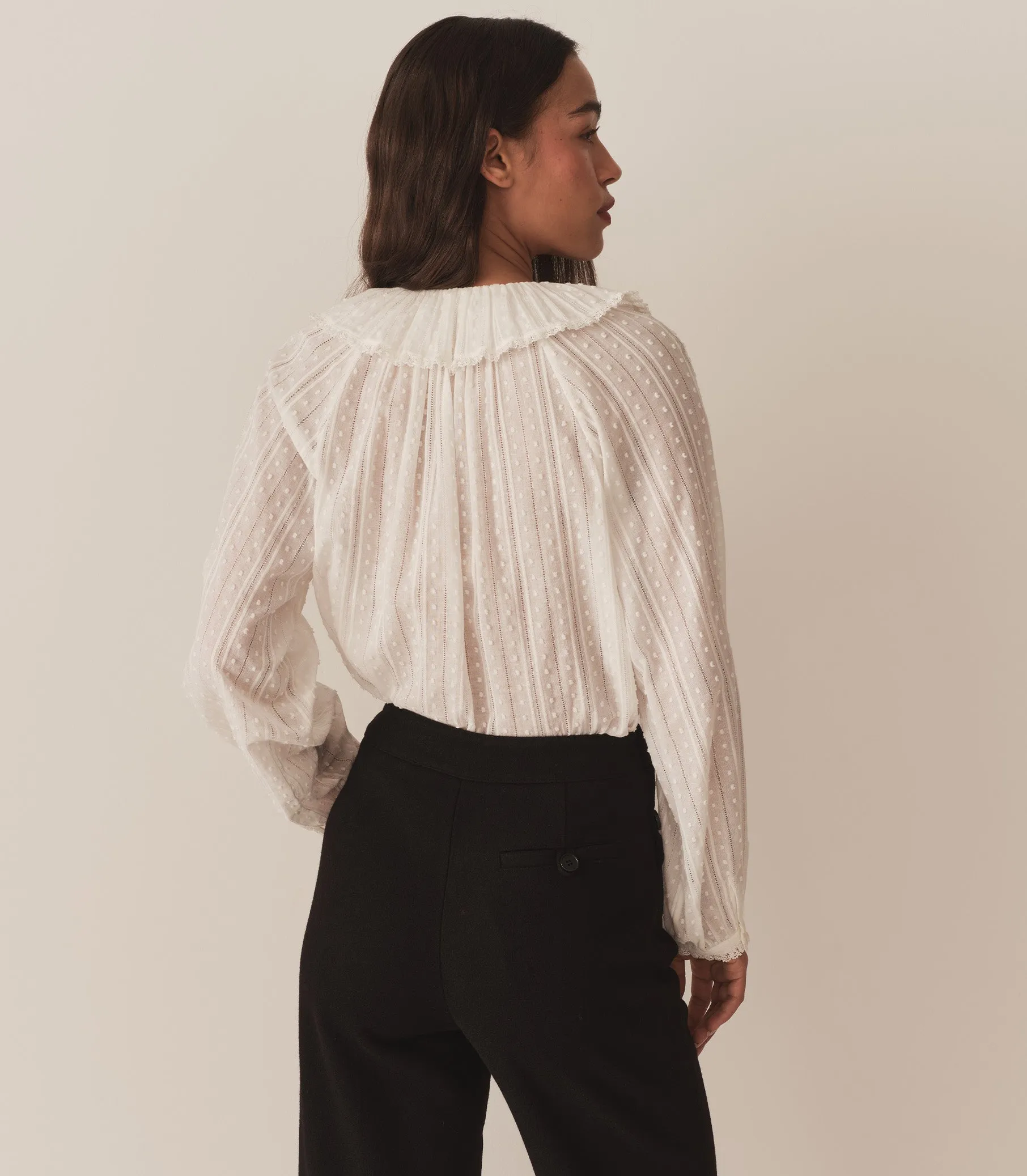 HMD -- JACEY TOP -- SALT sold by Doen product image thumbnail 5