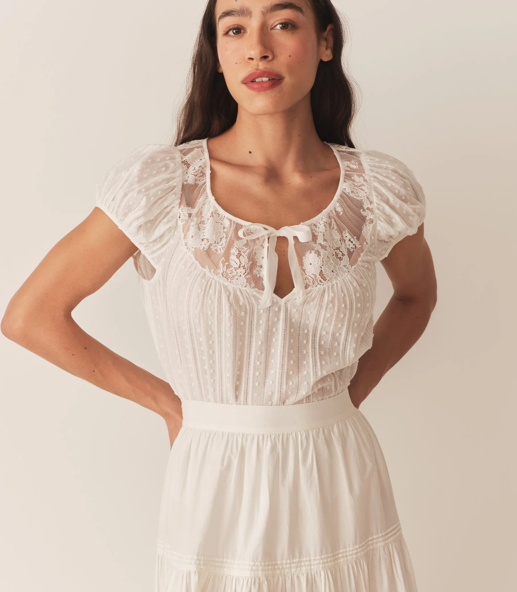 HMD -- CAMRI TOP -- SALT sold by Doen product image thumbnail 2