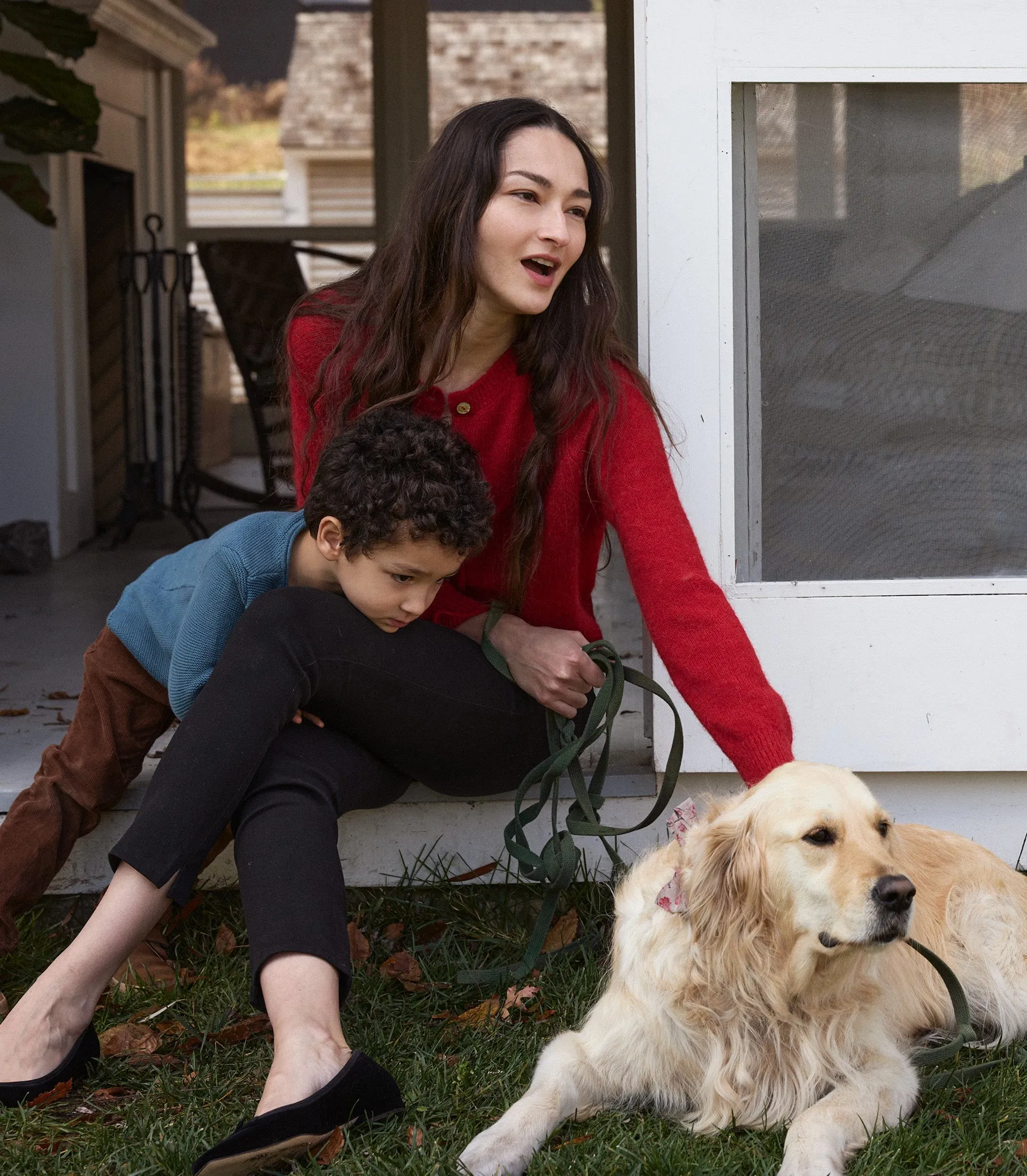 HMD -- PETRA CARDIGAN -- CERISE sold by Doen product image thumbnail 4