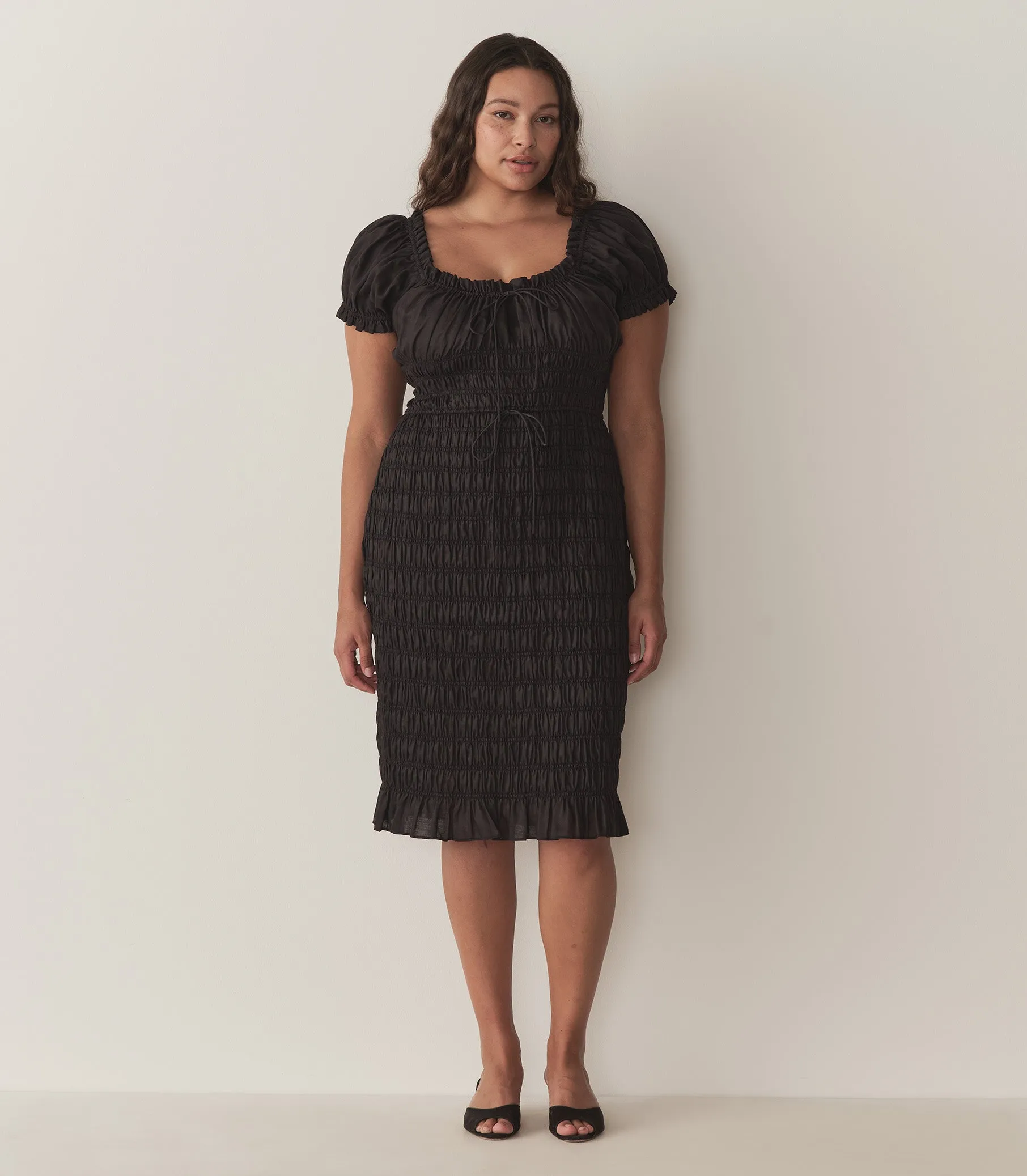 HMD -- ROSALYNN DRESS -- BLACK sold by Doen product image thumbnail 4