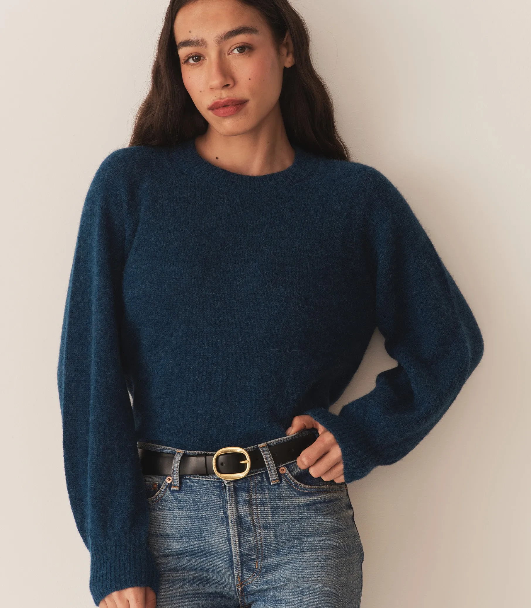 HMD -- MARSENA SWEATER -- DEEP SAPPHIRE sold by Doen product image thumbnail 4