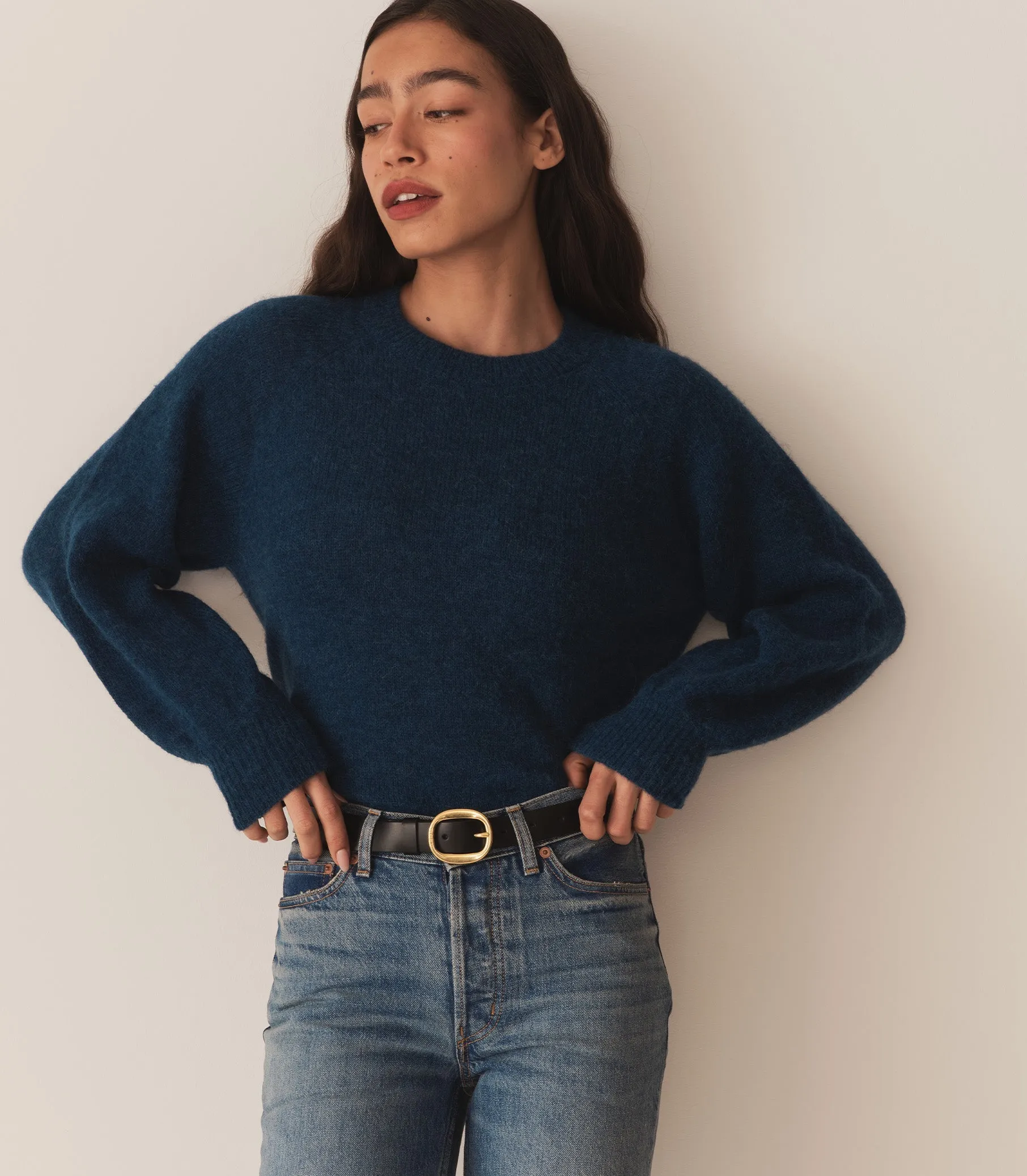 HMD -- MARSENA SWEATER -- DEEP SAPPHIRE sold by Doen product image thumbnail 2