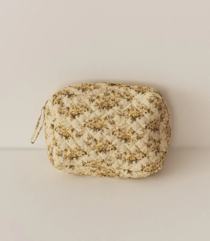 HMD -- GRANDE QUINCE POUCH -- CITRON ROSIER FLORAL sold by Doen