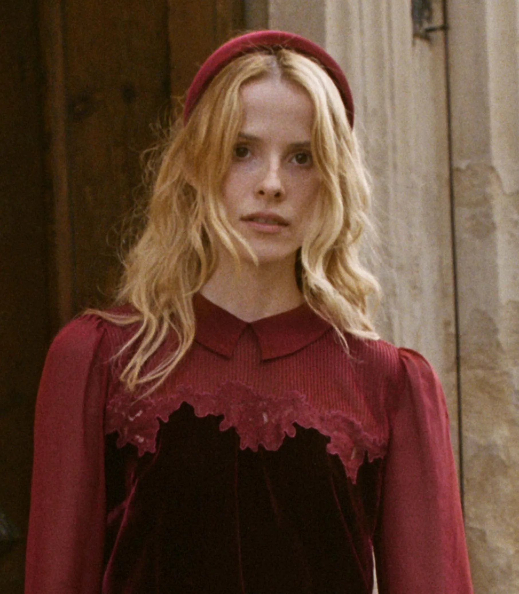 SESTRI HEADBAND -- CRIMSON VELVET sold by Doen product image thumbnail 2