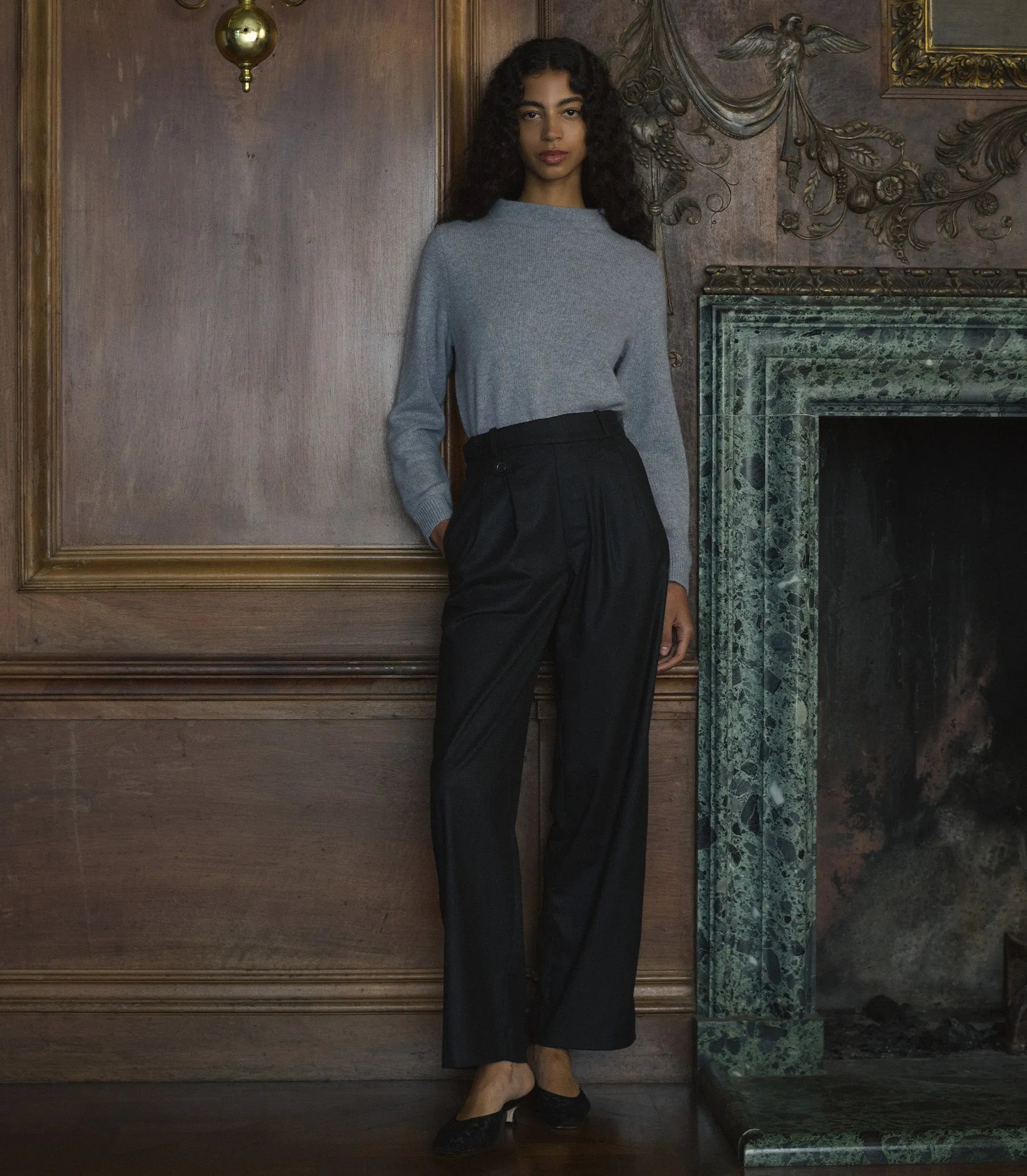 MAIRE CASHMERE SWEATER -- CLOUD GREY sold by Doen product image thumbnail 3