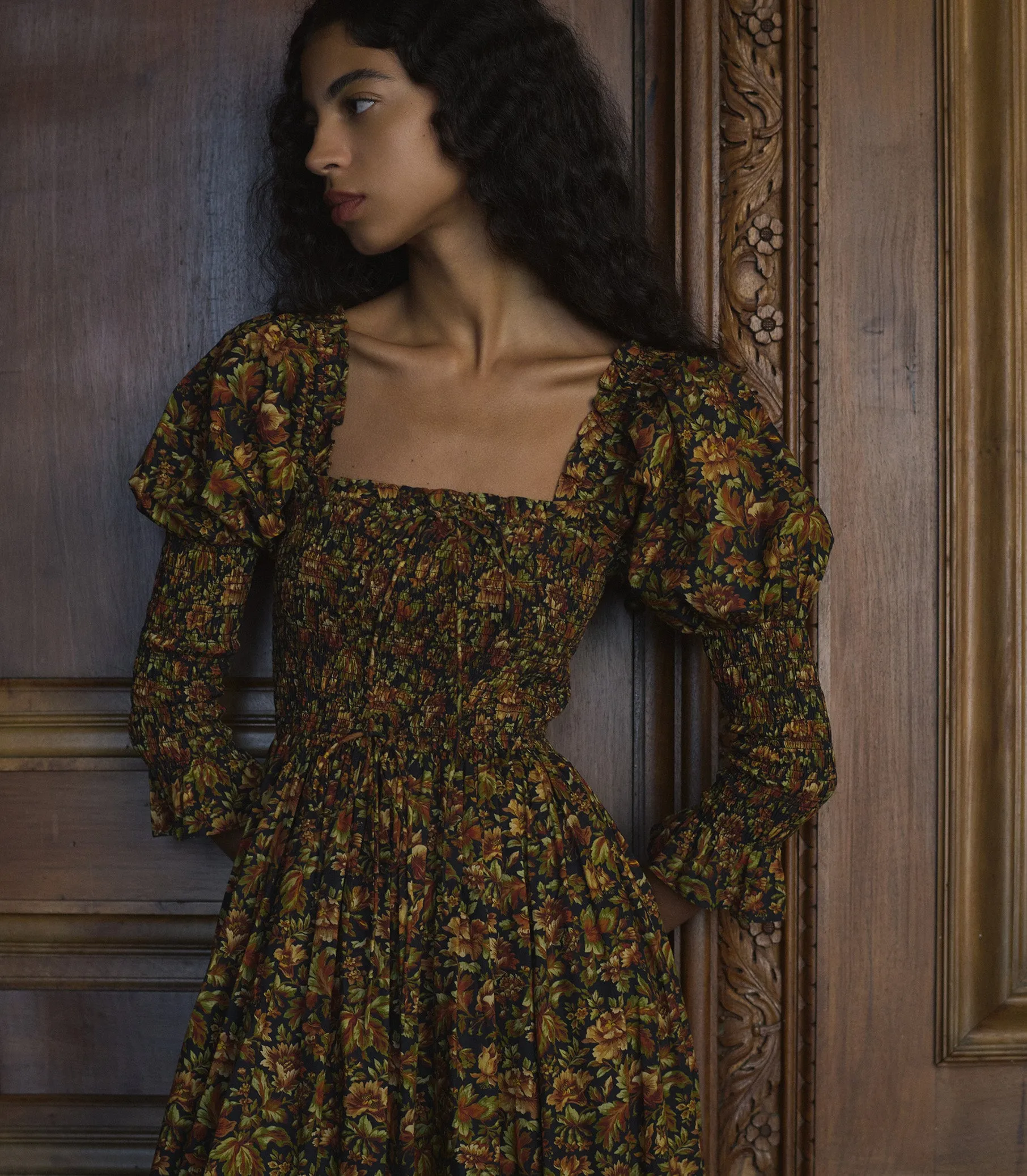 BIJOU DRESS -- NOIR RÊVE DES JARDINS sold by Doen product image thumbnail 2