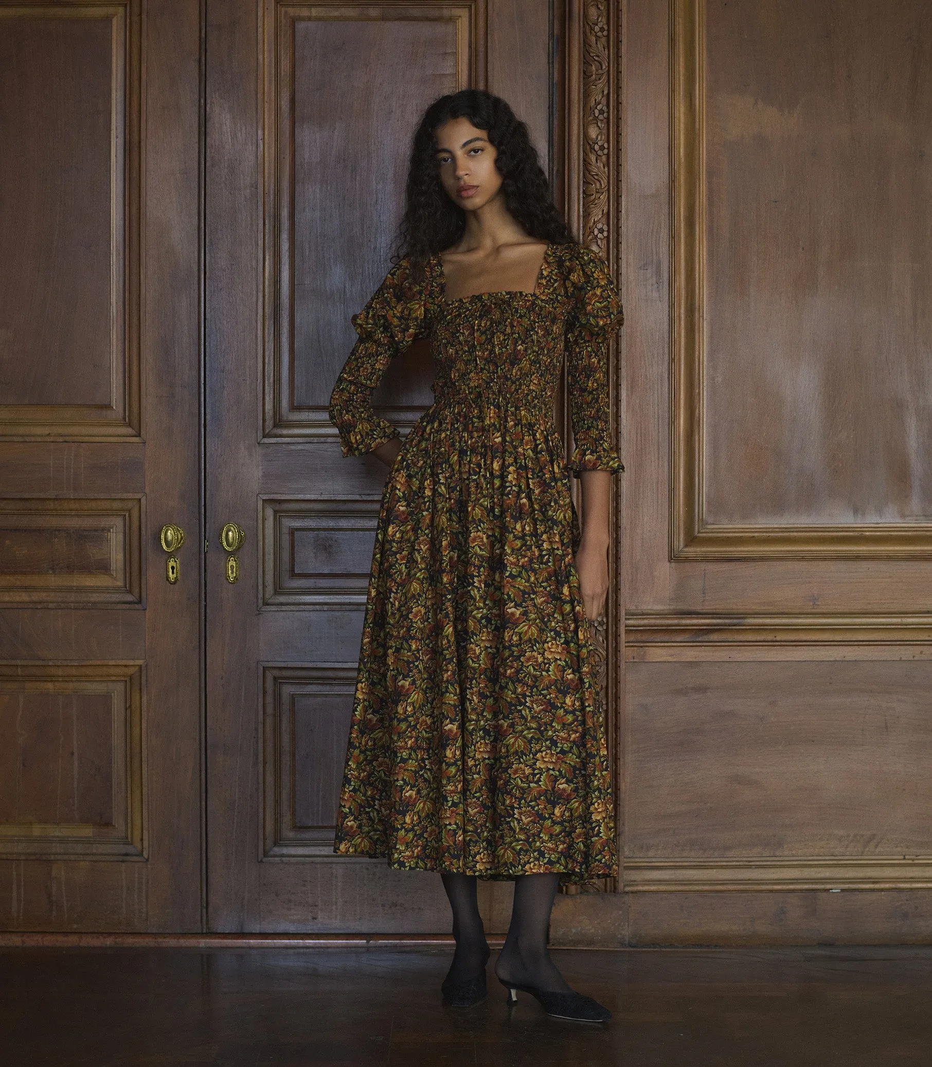 BIJOU DRESS -- NOIR RÊVE DES JARDINS sold by Doen product image thumbnail 3