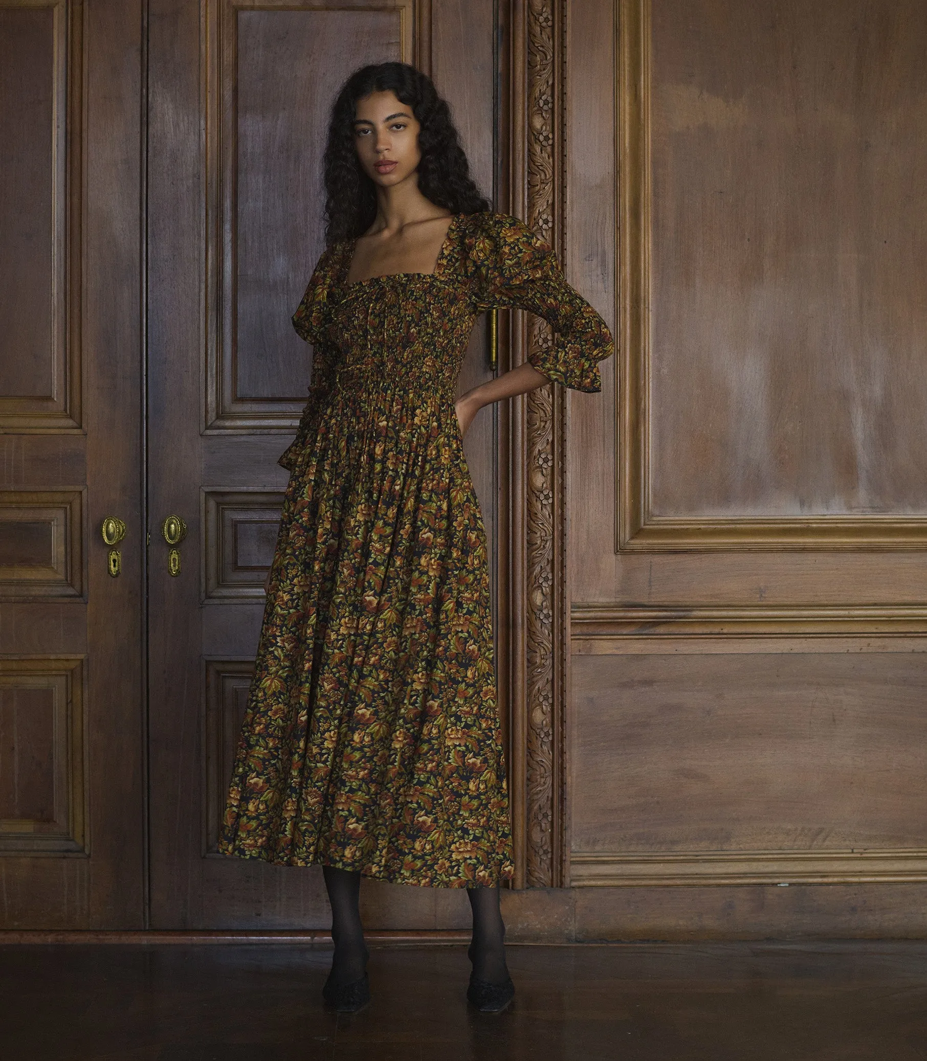 BIJOU DRESS -- NOIR RÊVE DES JARDINS sold by Doen product image thumbnail 4