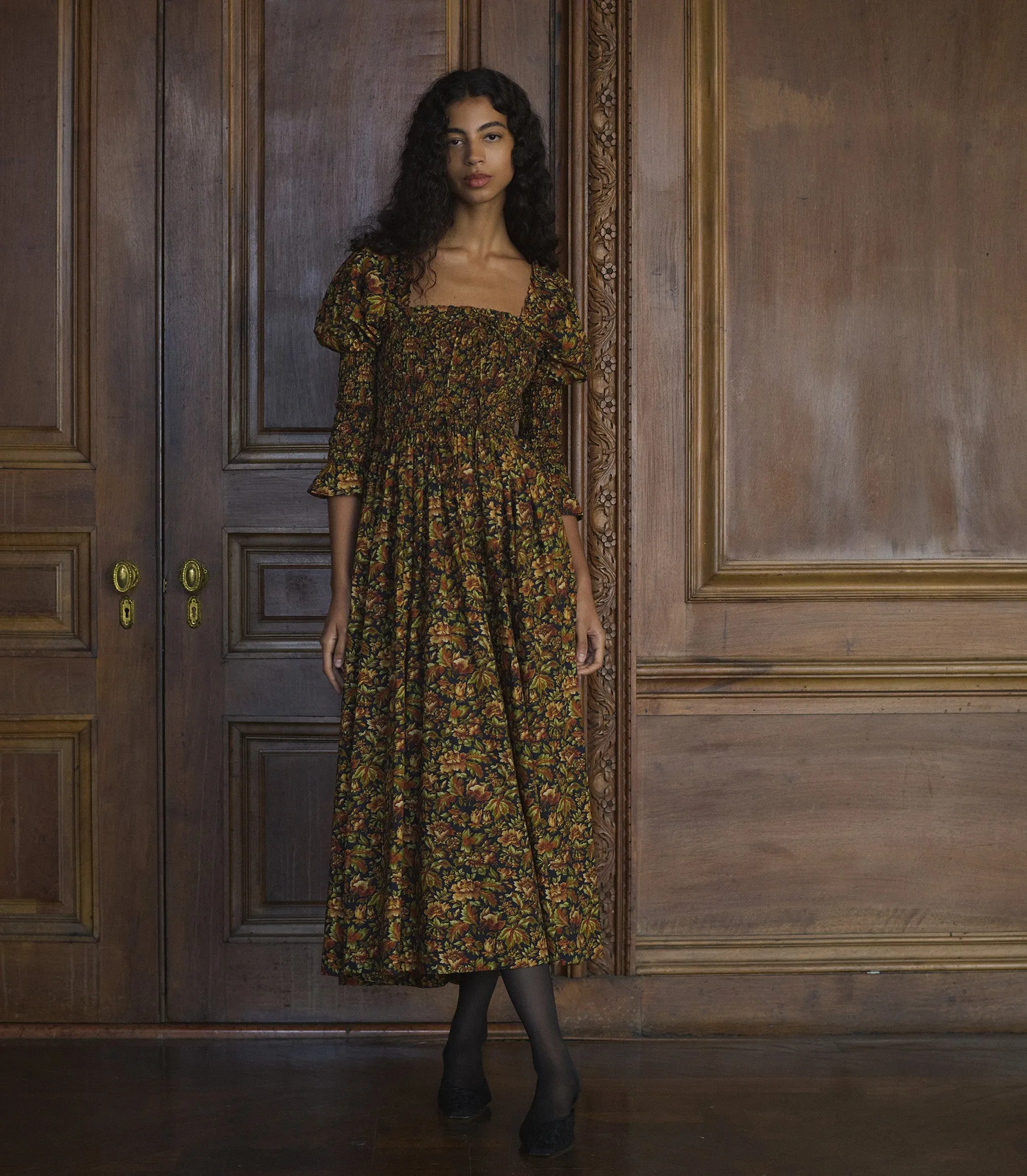 BIJOU DRESS -- NOIR RÊVE DES JARDINS sold by Doen product image thumbnail 5