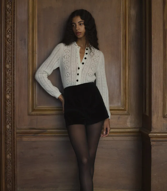 COSETTE CARDIGAN -- IVORY sold by Doen