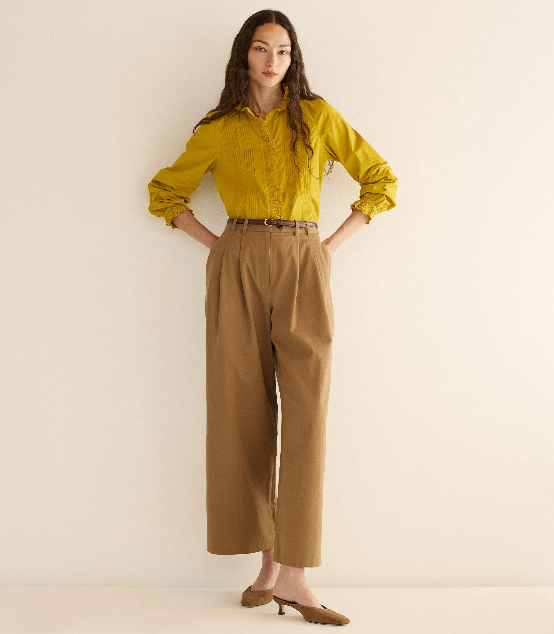LEANDRA TOP -- OAKMOSS sold by Doen product image thumbnail 3