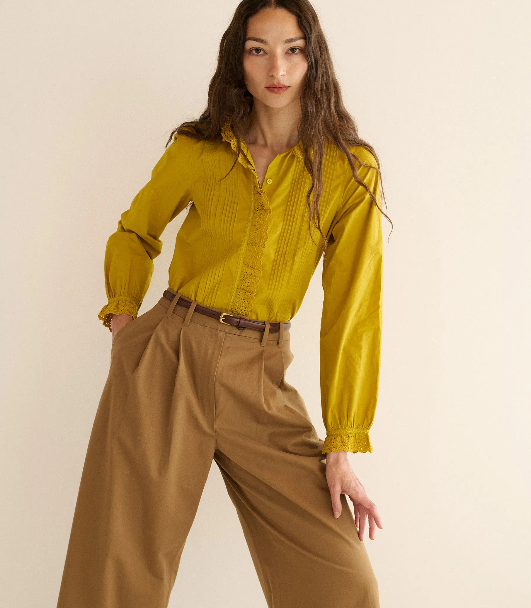 LEANDRA TOP -- OAKMOSS sold by Doen product image thumbnail 2
