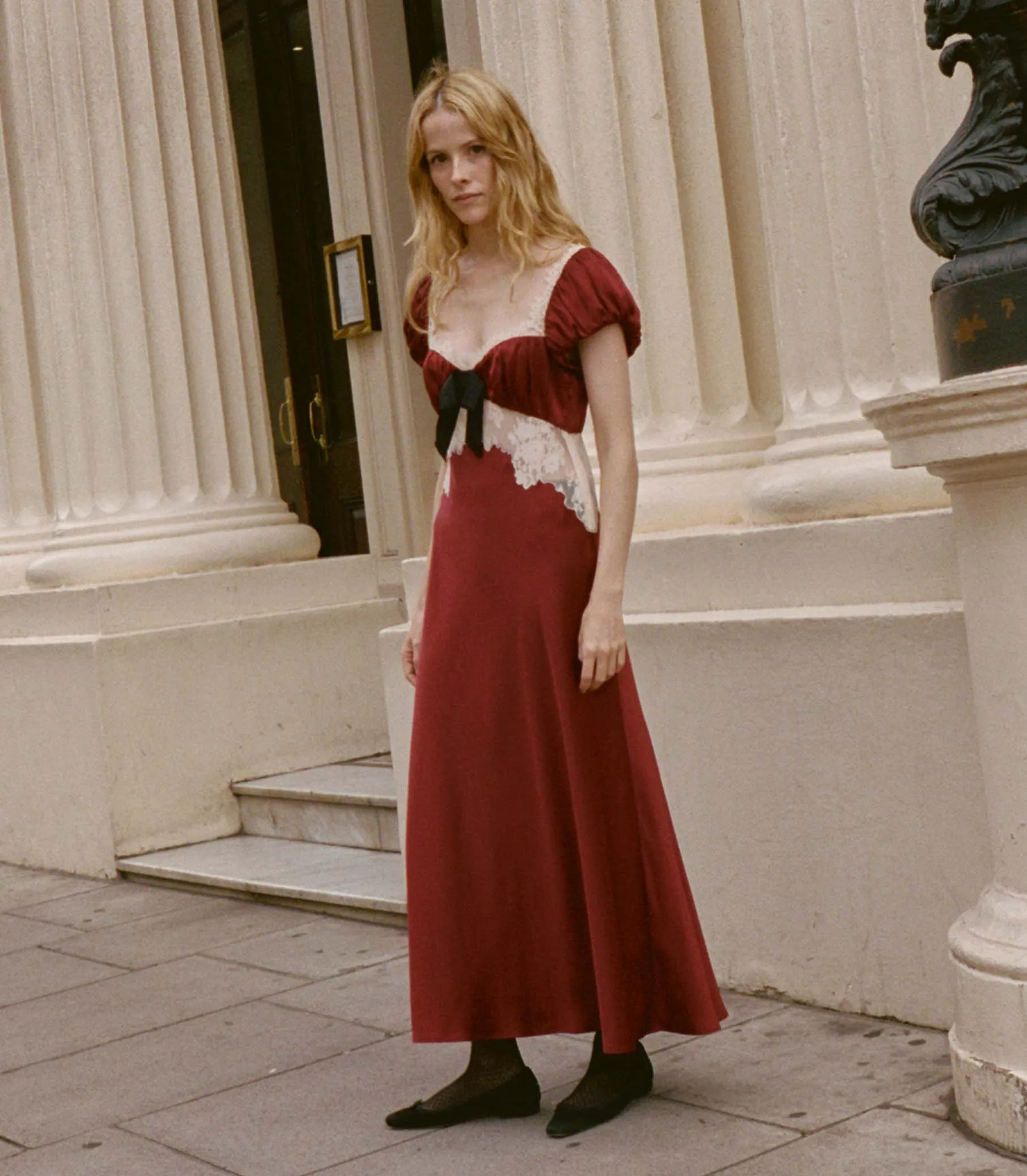 VEDA DRESS -- ELDERBERRY sold by Doen product image thumbnail 4