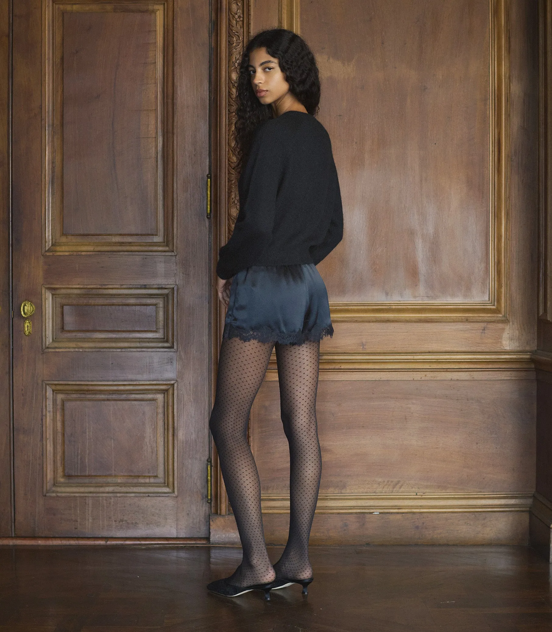 PETRA CRYSTAL CARDIGAN -- BLACK sold by Doen product image thumbnail 4