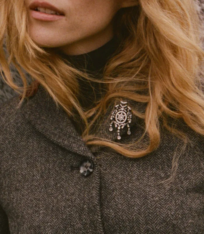 LUMINA BROOCH -- ANTIQUE NICKEL made by Doen