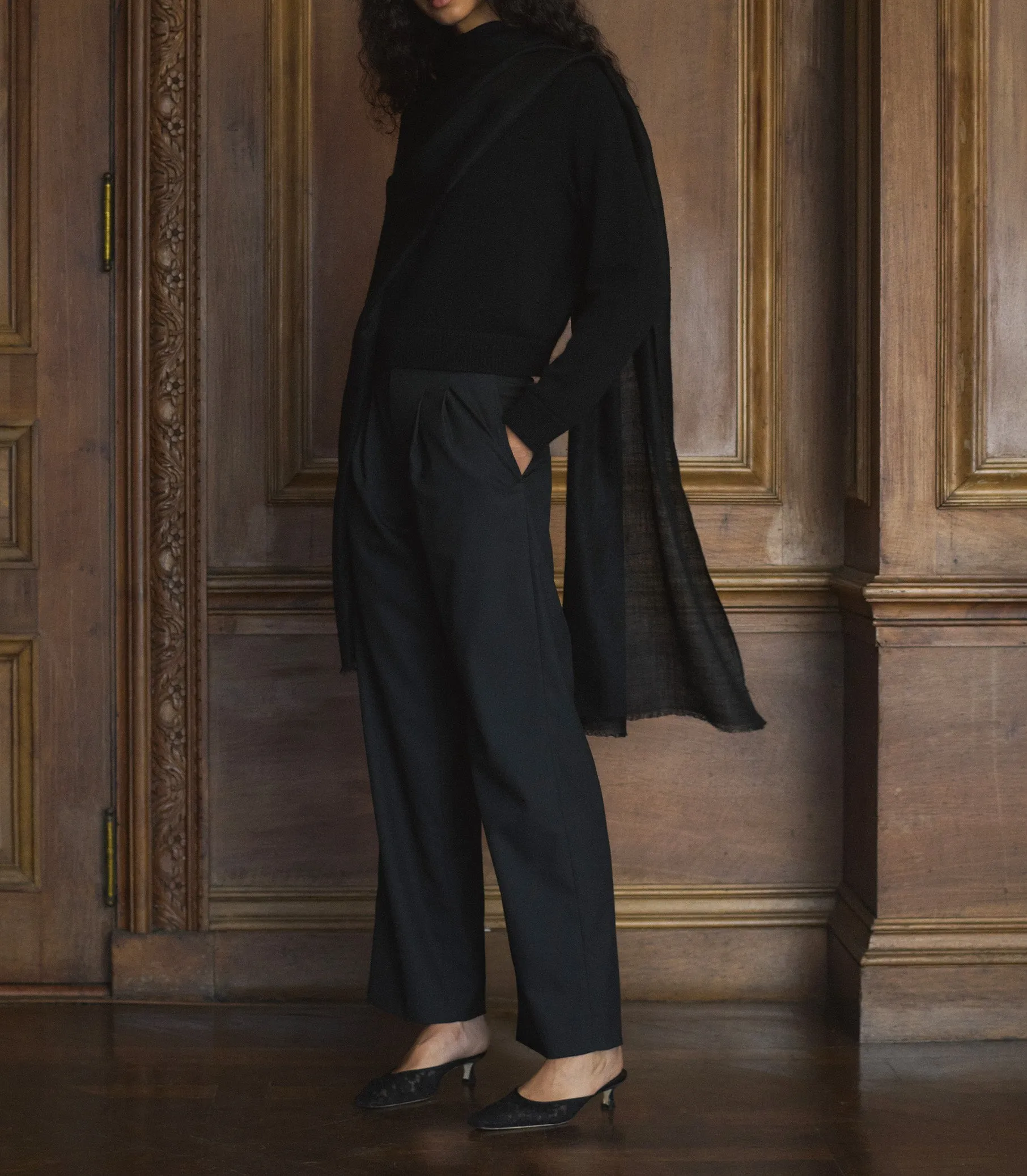 LUMA HEEL -- BLACK LACE sold by Doen product image thumbnail 3