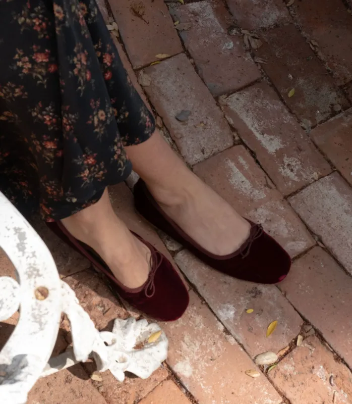 PILLAR MARY JANE -- CRIMSON VELVET sold by Doen