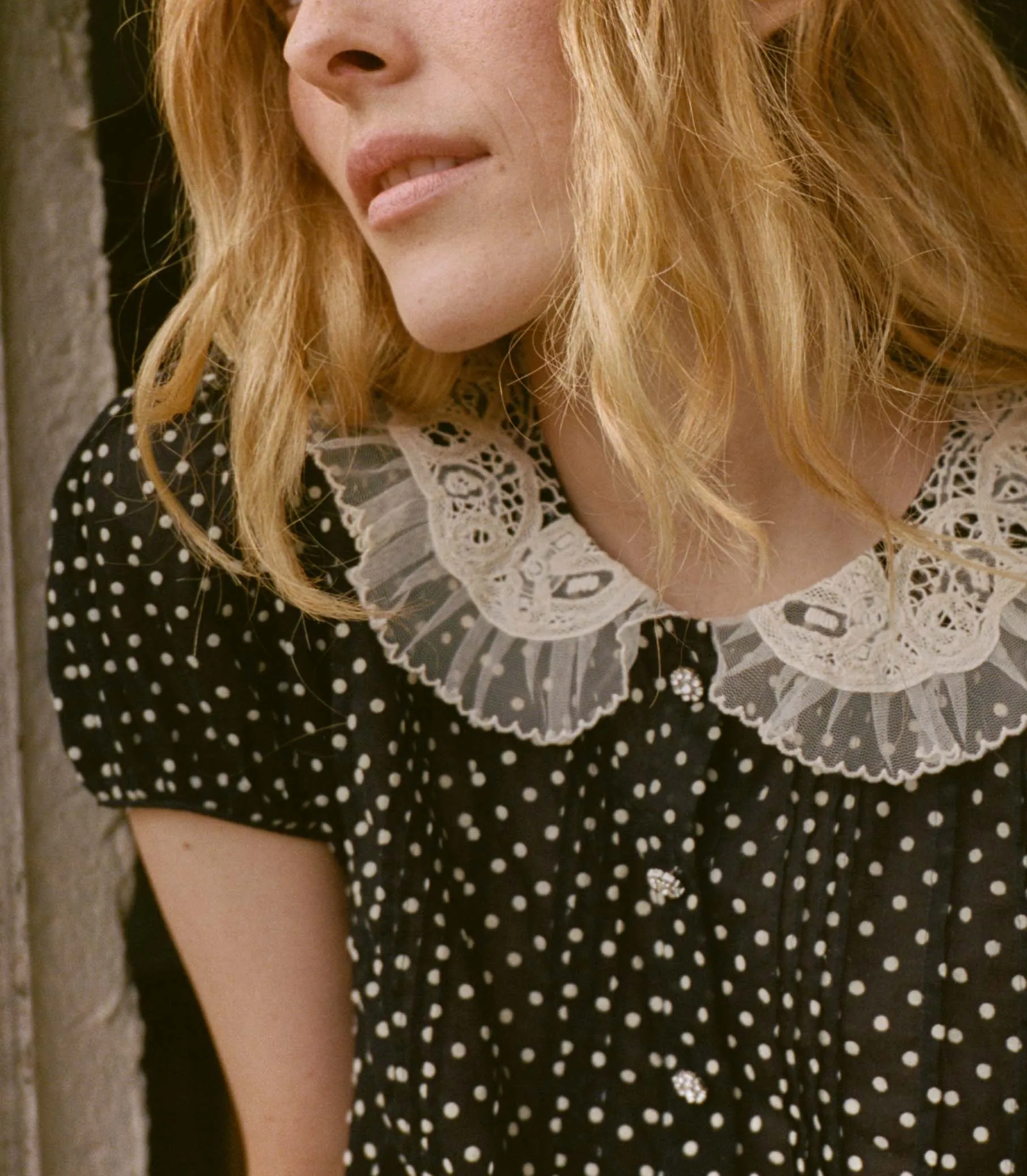 OLETA TOP -- NOIR DOT sold by Doen product image thumbnail 3