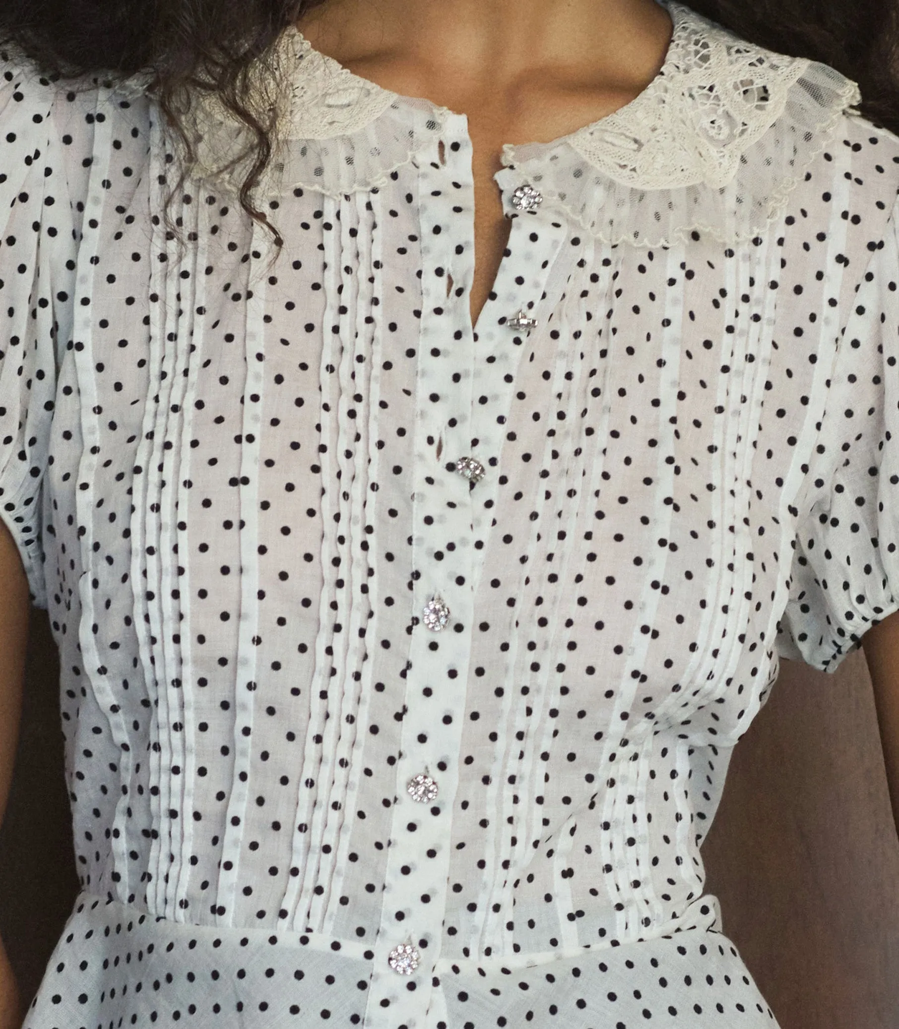OLETA TOP -- SEA SALT DOT sold by Doen product image thumbnail 3