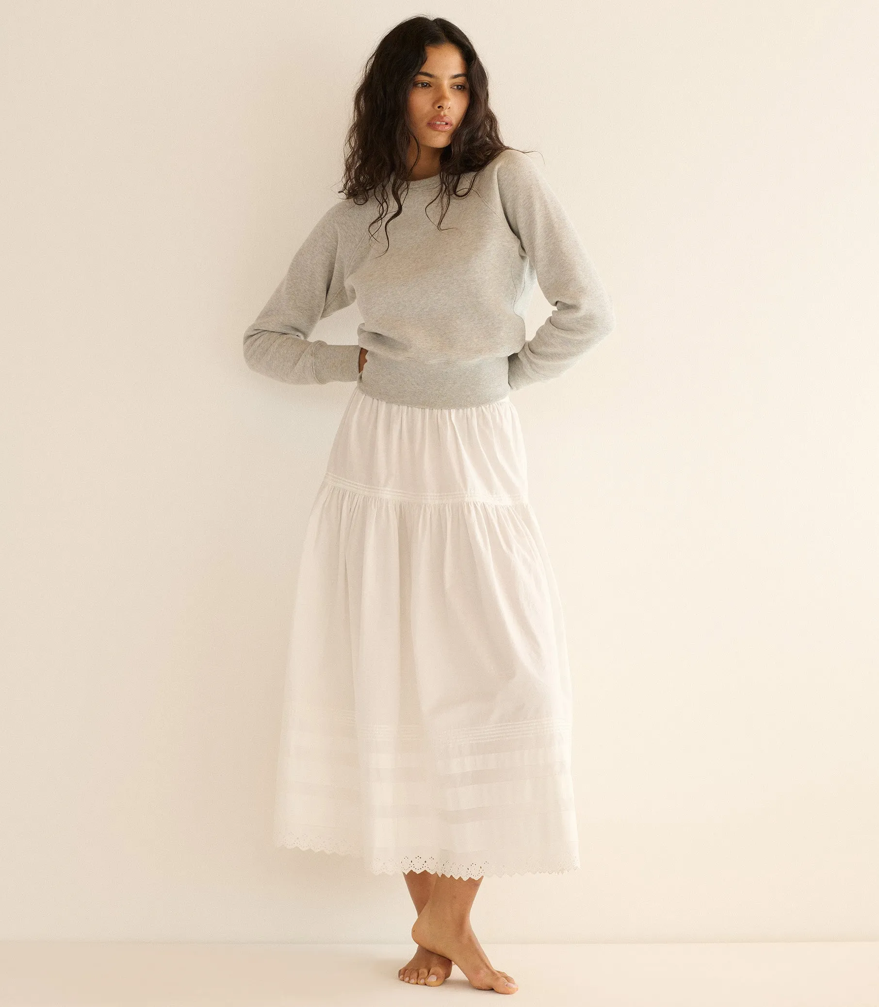 VELMA SWEATSHIRT -- HEATHER GREY sold by Doen