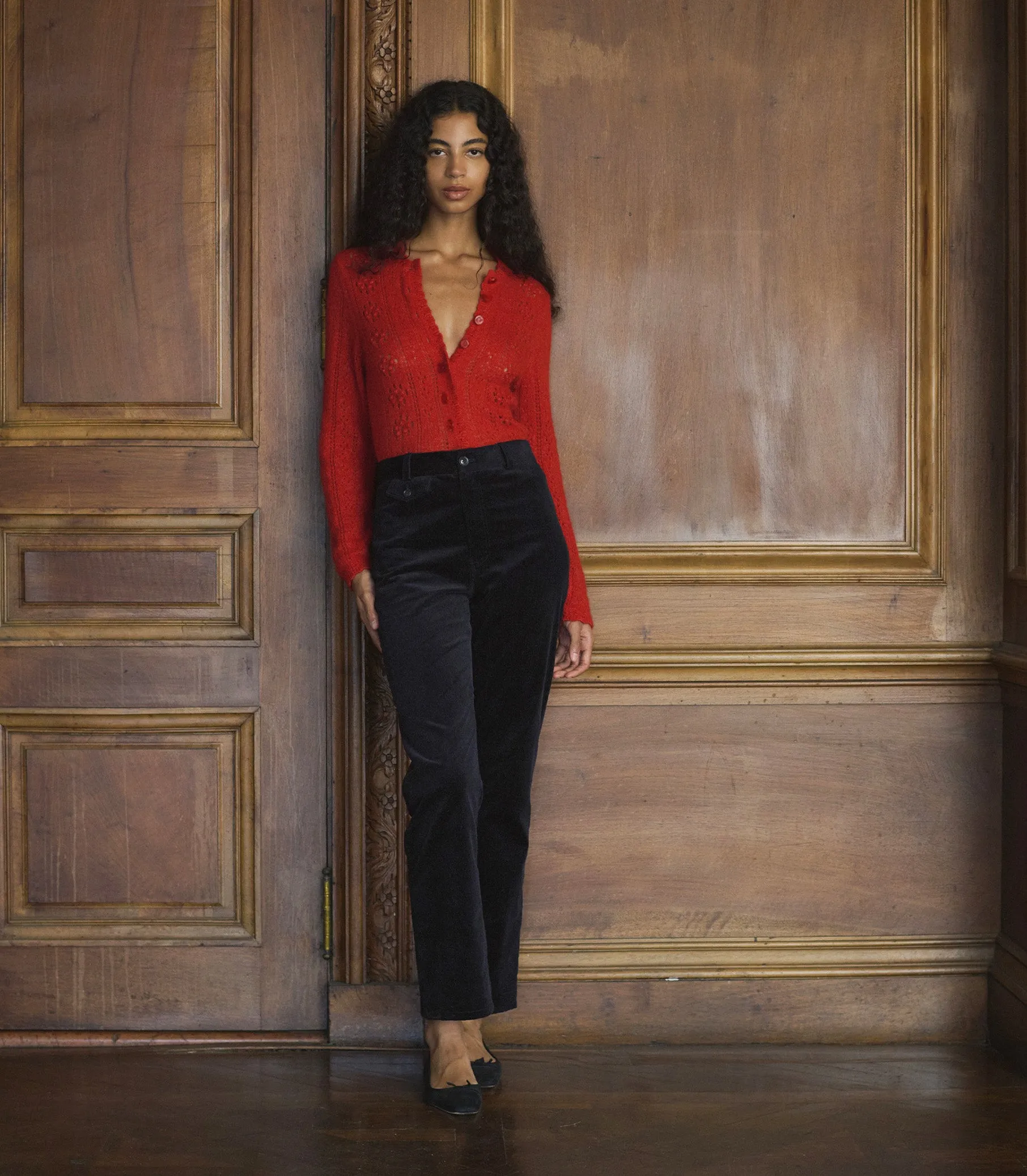 COSETTE CARDIGAN -- CERISE sold by Doen product image thumbnail 2