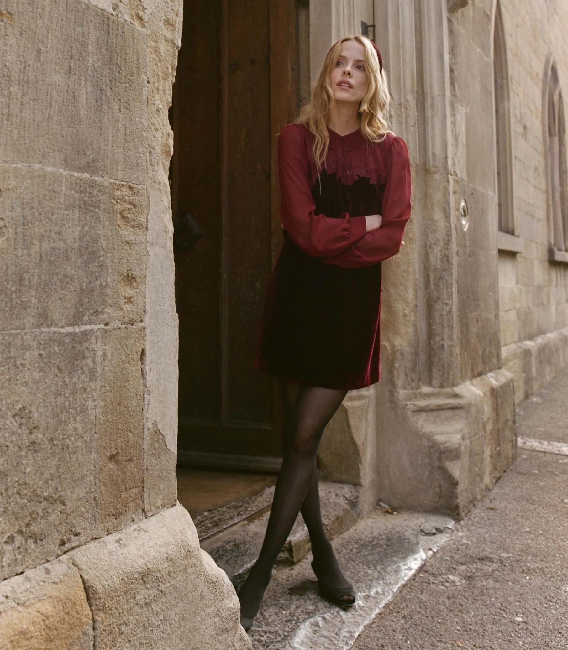 MADELYNNE DRESS -- VINO ROSSO sold by Doen product image thumbnail 3