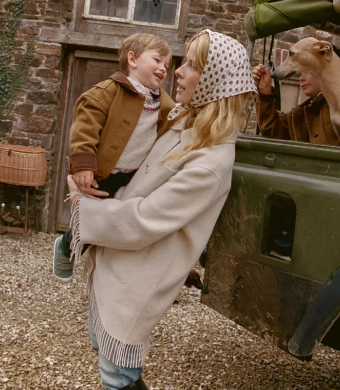 GERMAIN FRINGE COAT -- BUTTER CREAM made by Doen