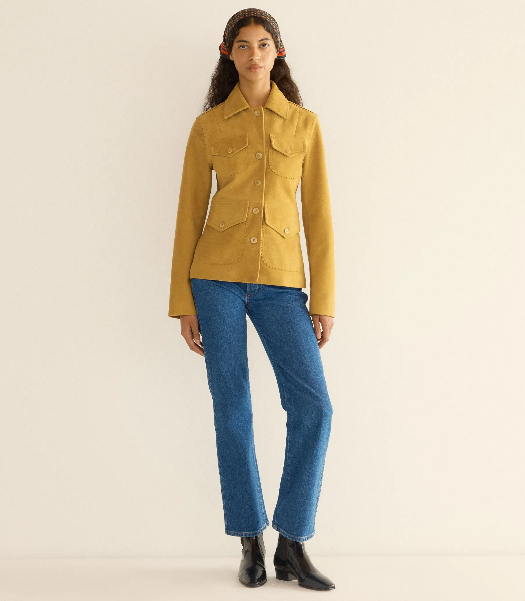 VARTAN JACKET -- WILD CHICORY sold by Doen product image thumbnail 2