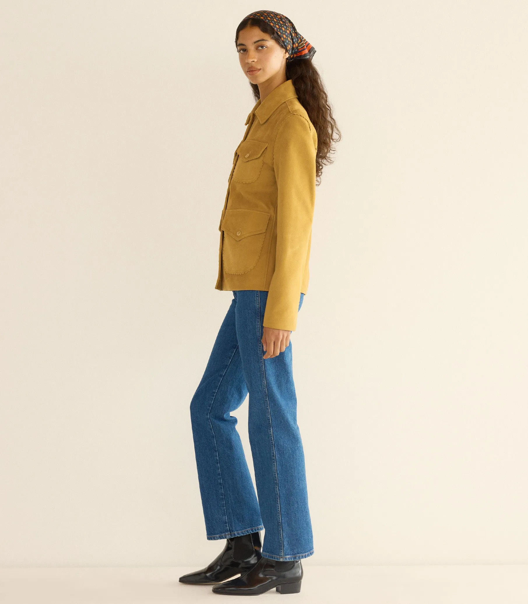 VARTAN JACKET -- WILD CHICORY sold by Doen product image thumbnail 5