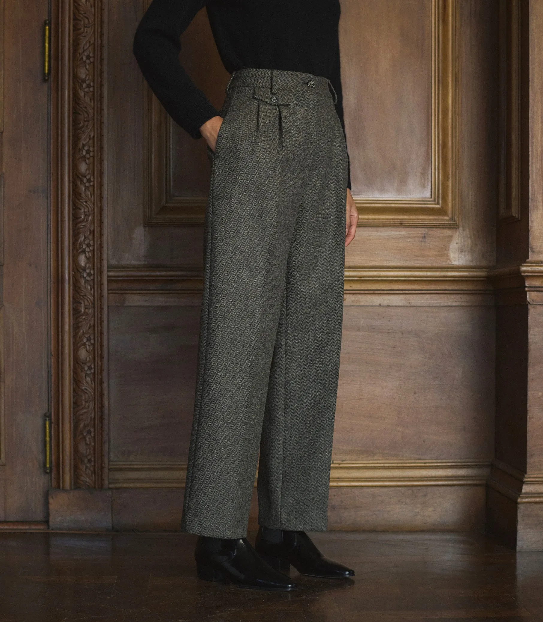 CHESTER PANT -- ENGLISH HERRINGBONE sold by Doen product image thumbnail 5