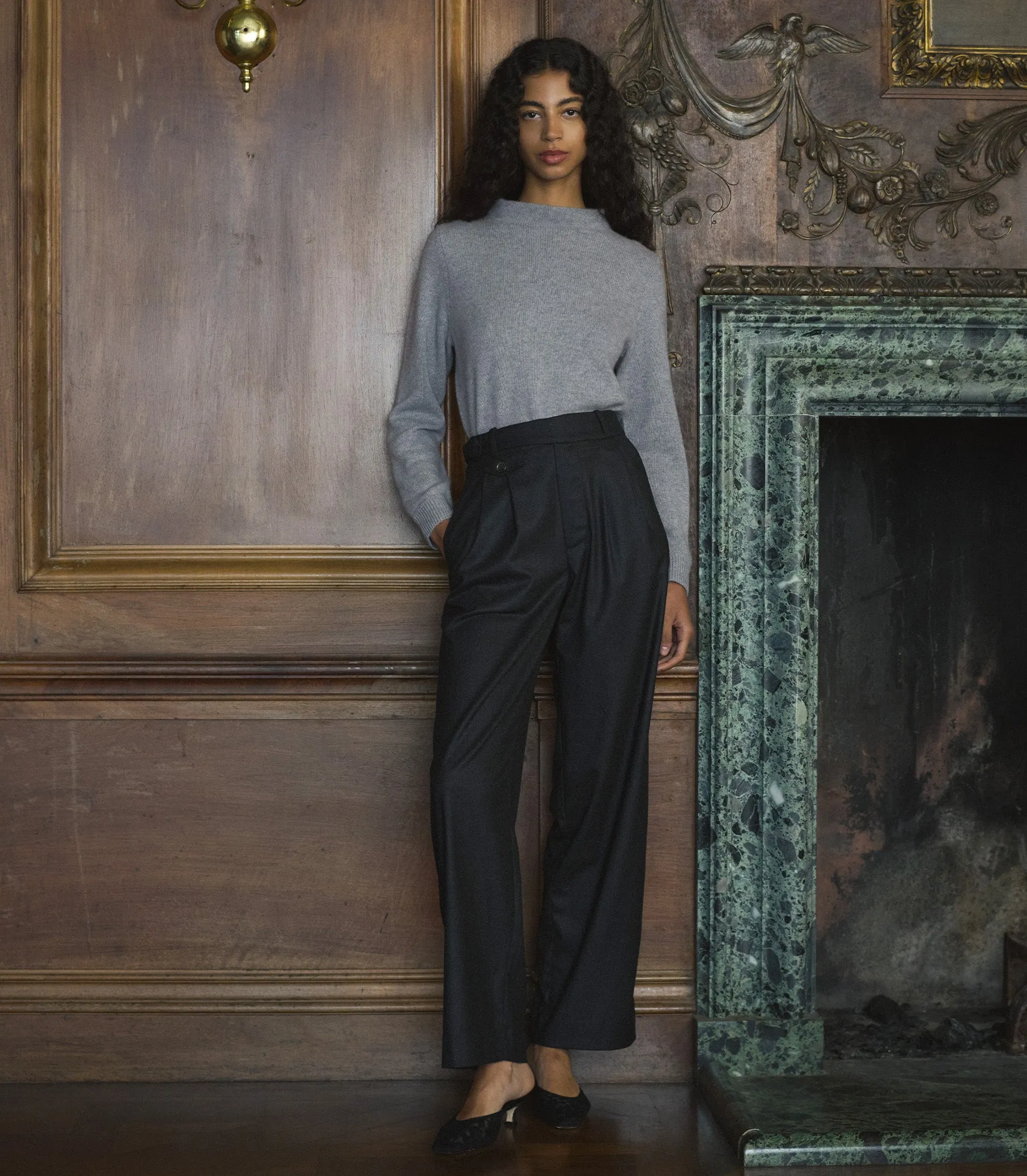 GRIFFIN PANT -- DARK CHARCOAL sold by Doen product image thumbnail 2