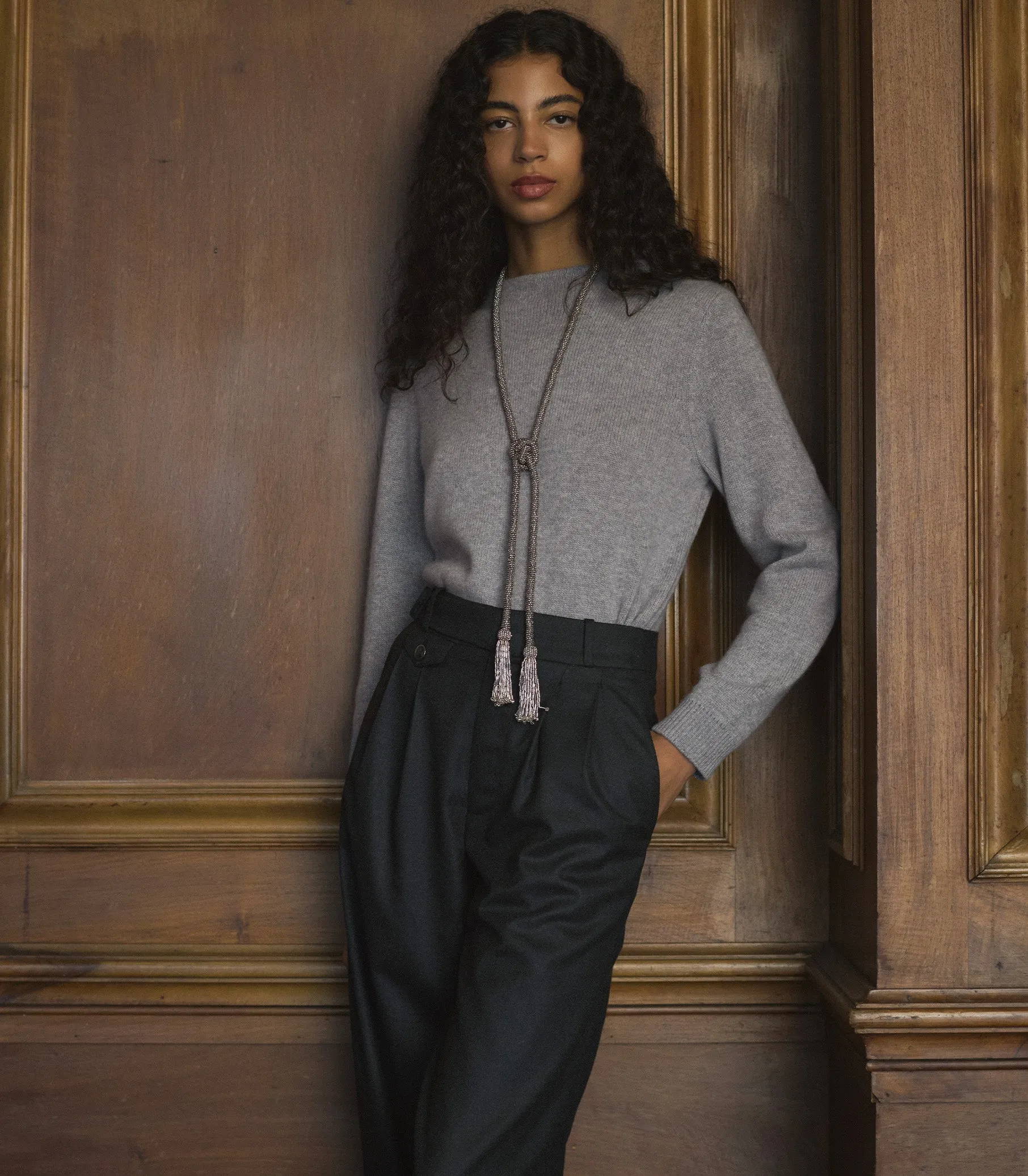 GRIFFIN PANT -- DARK CHARCOAL sold by Doen product image thumbnail 4