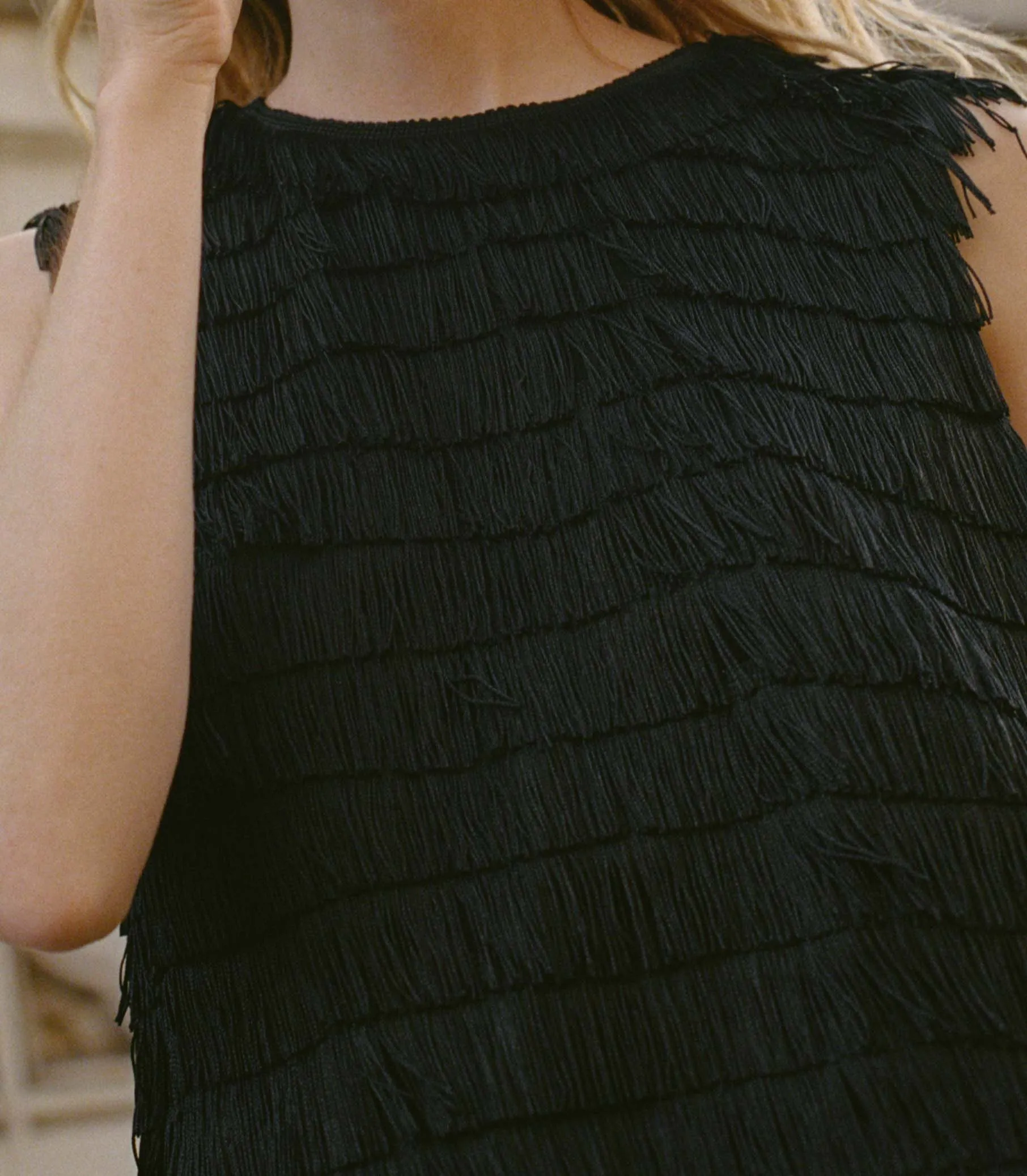 SOIRÉE TUNIC TOP -- BLACK sold by Doen product image thumbnail 4