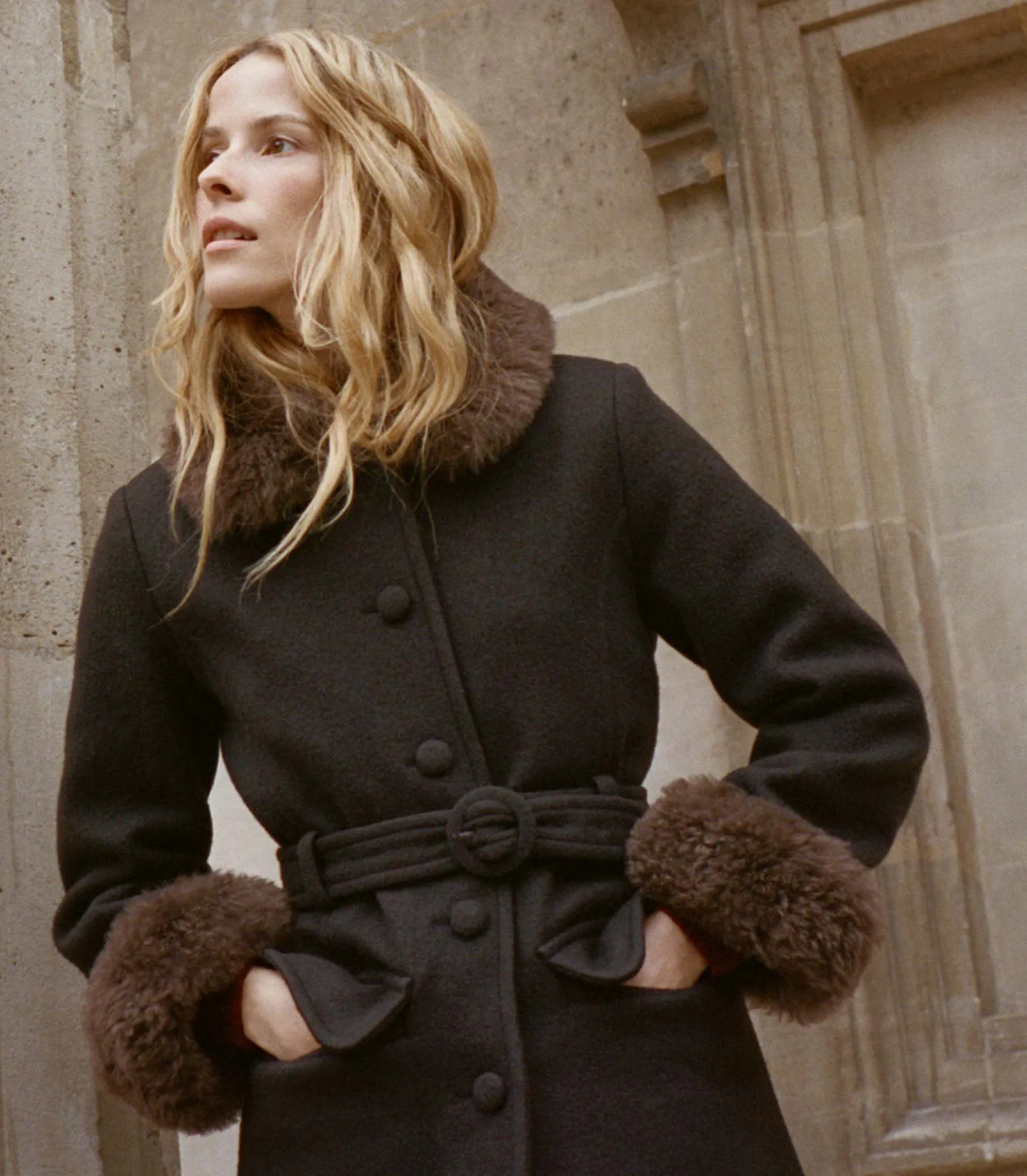 FARROW COAT -- CHOCOLATE sold by Doen product image thumbnail 5