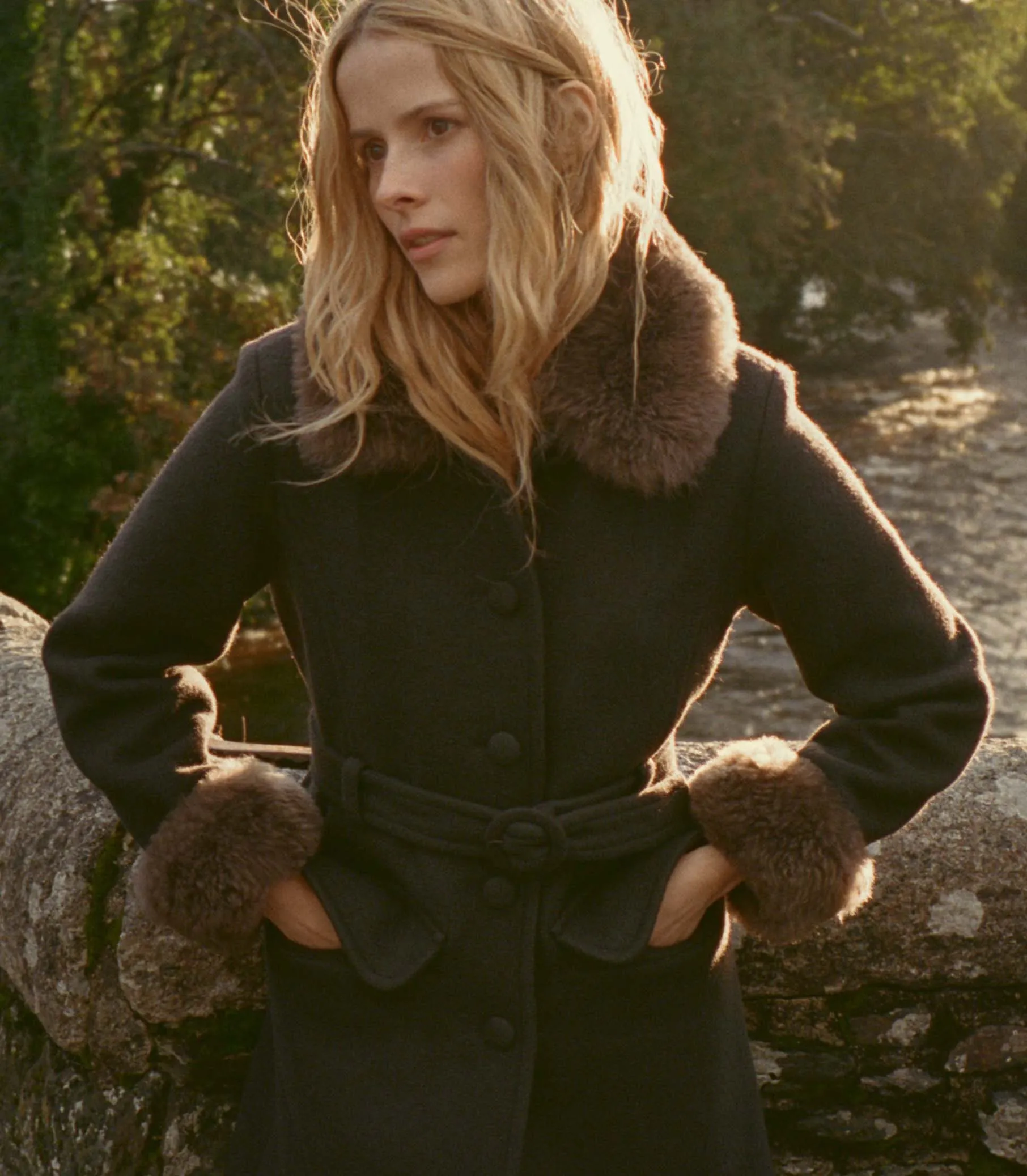 FARROW COAT -- CHOCOLATE sold by Doen product image thumbnail 2