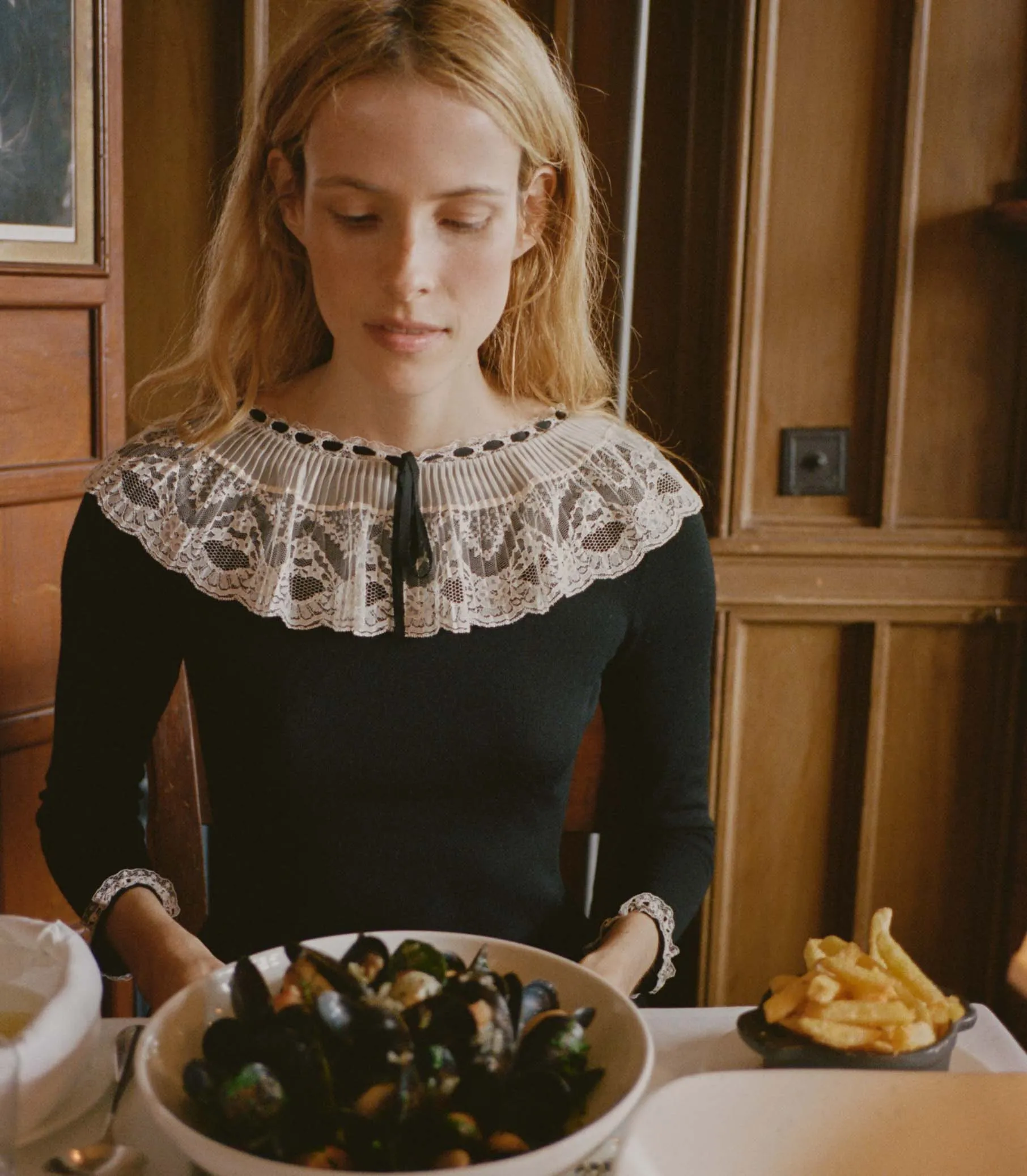 SANDRINE DRESS -- BLACK sold by Doen product image thumbnail 3