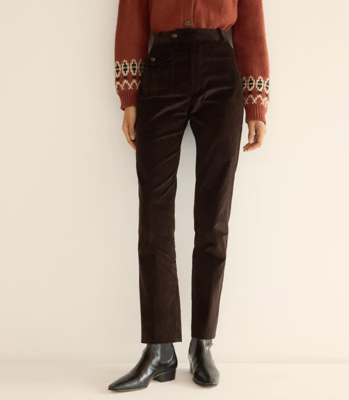 HARTFIELD PANT -- CAVIAR sold by Doen