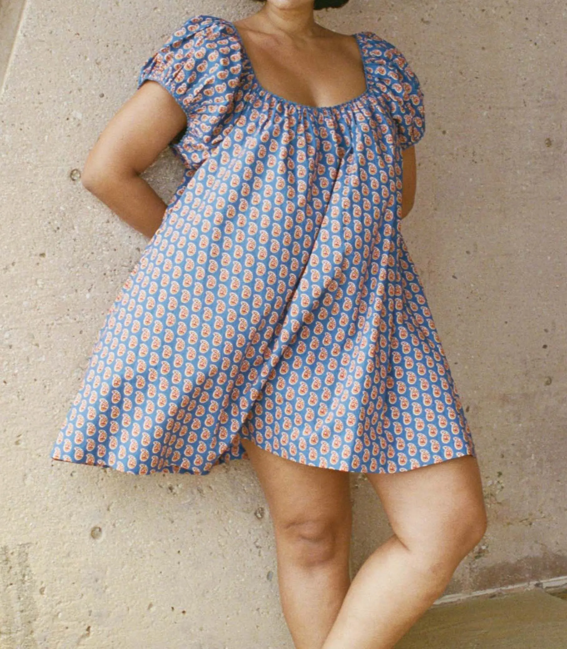 JULIE DRESS -- MAZARINE SUNRISE PAISLEY sold by Doen product image thumbnail 4