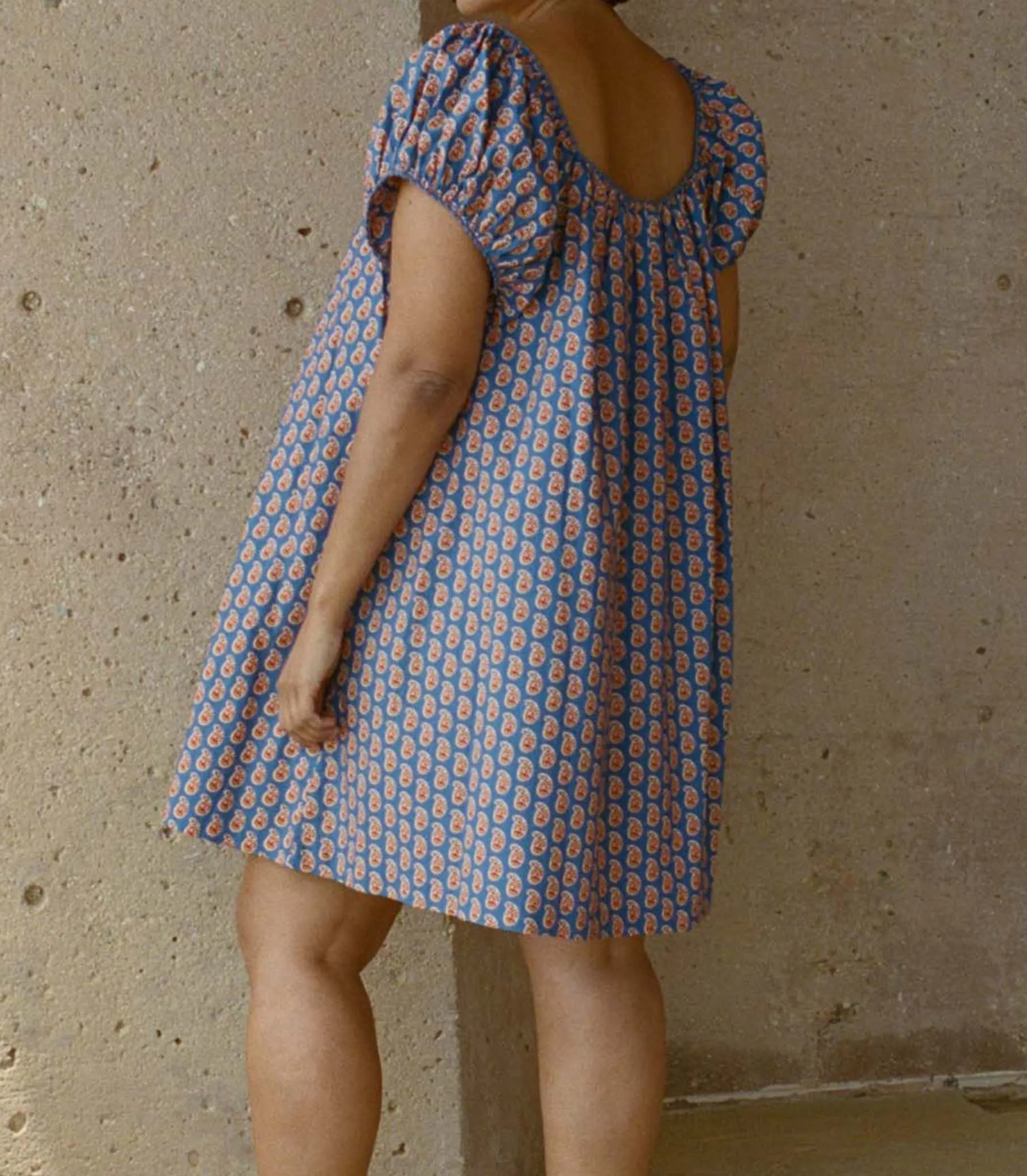 JULIE DRESS -- MAZARINE SUNRISE PAISLEY sold by Doen product image thumbnail 5