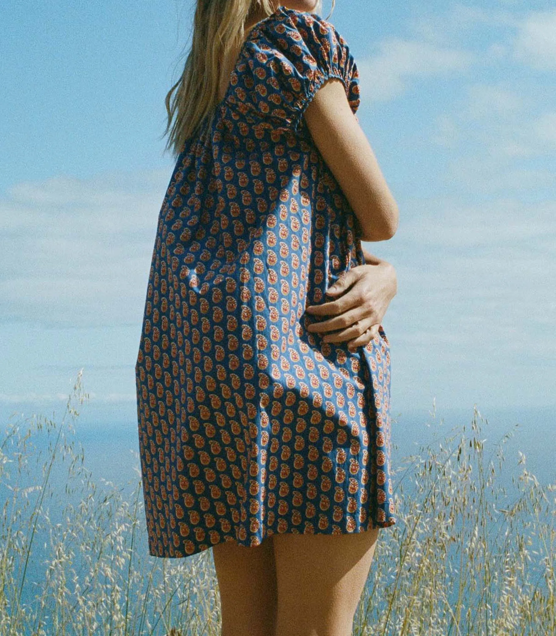 JULIE DRESS -- MAZARINE SUNRISE PAISLEY sold by Doen product image thumbnail 2