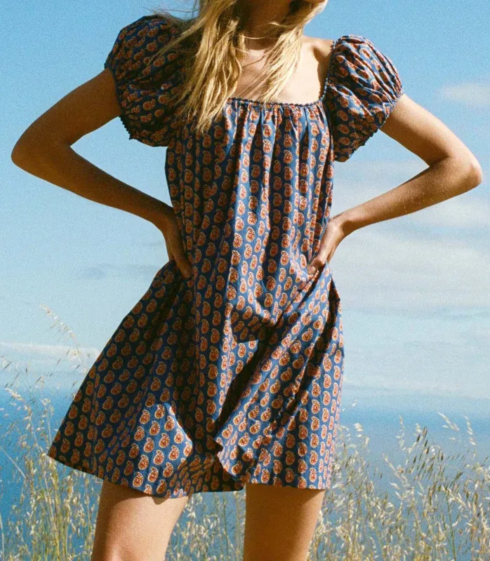 JULIE DRESS -- MAZARINE SUNRISE PAISLEY sold by Doen