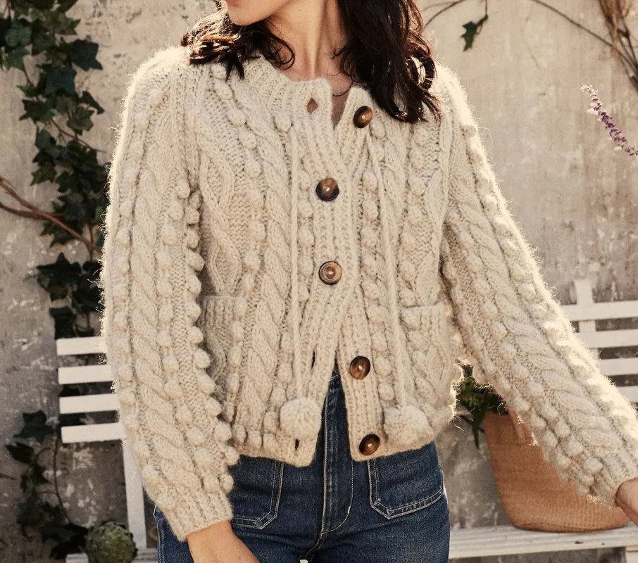 HMD -- POMME SWEATER -- MOONSTONE sold by Doen